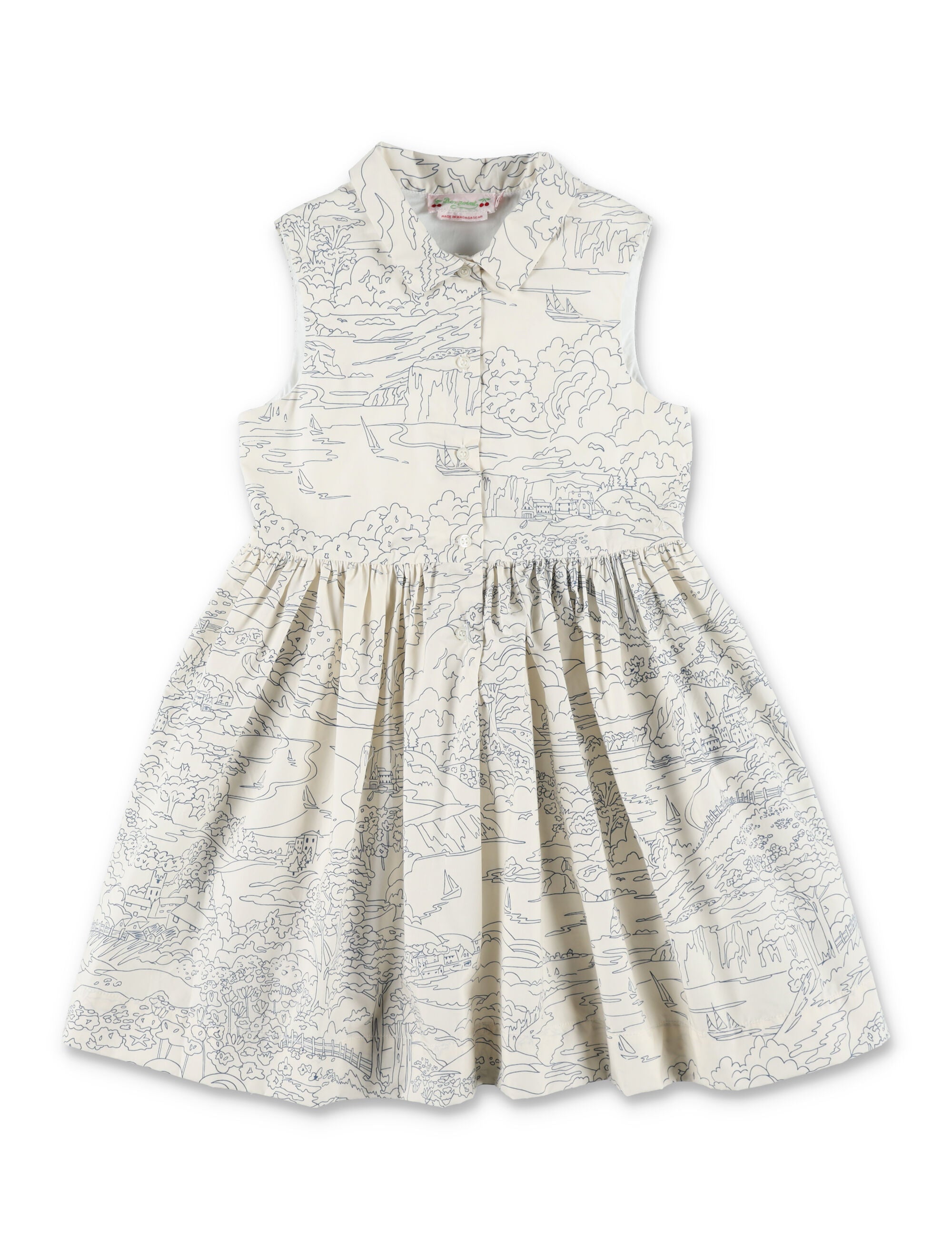 Bonpoint Anne liberty organic cotton dress Ink Print