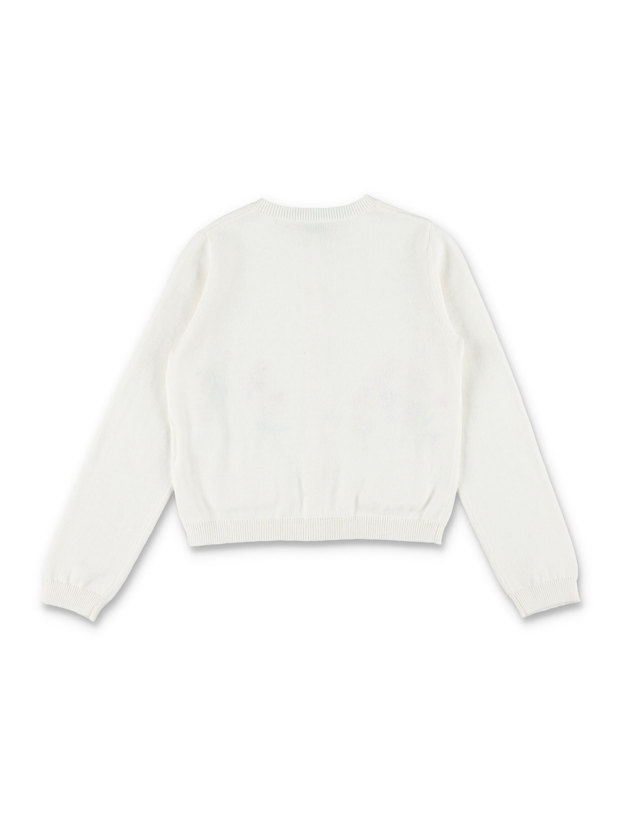 Bonpoint Lucila Organic Cotton And Cashmere Cardigan White