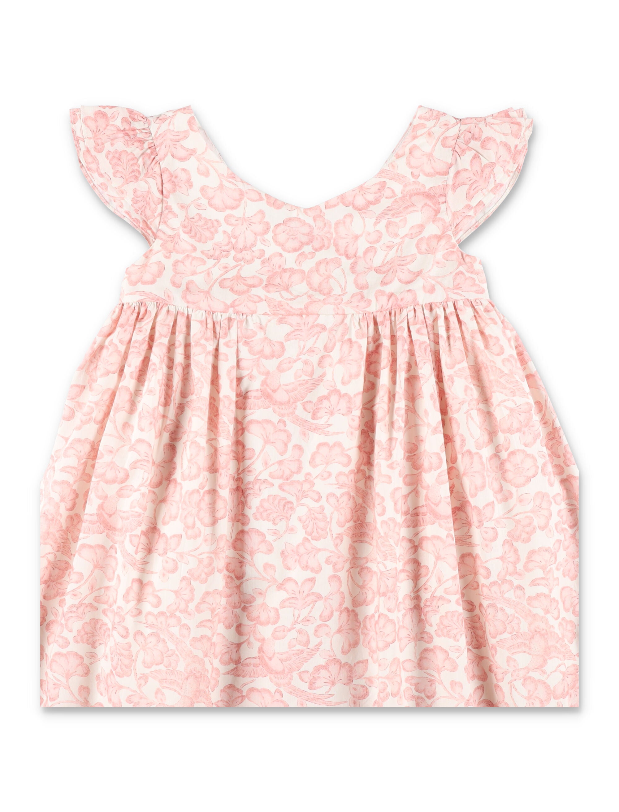 Bonpoint Galantine floral dress for girls Fl Beige Rose Cotton
