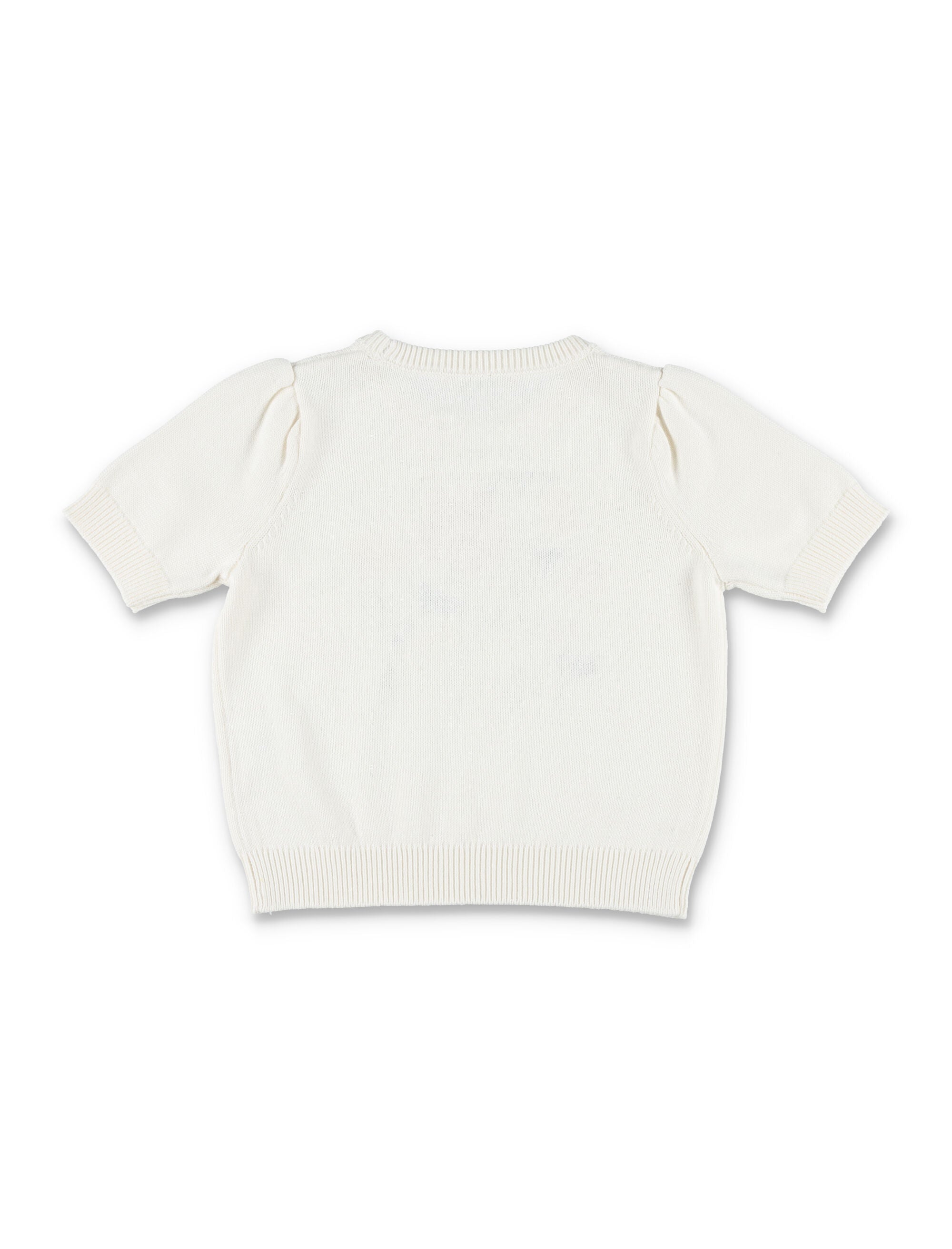 Bonpoint Elvira organic cotton and cashmere jacquard sweater Natural White