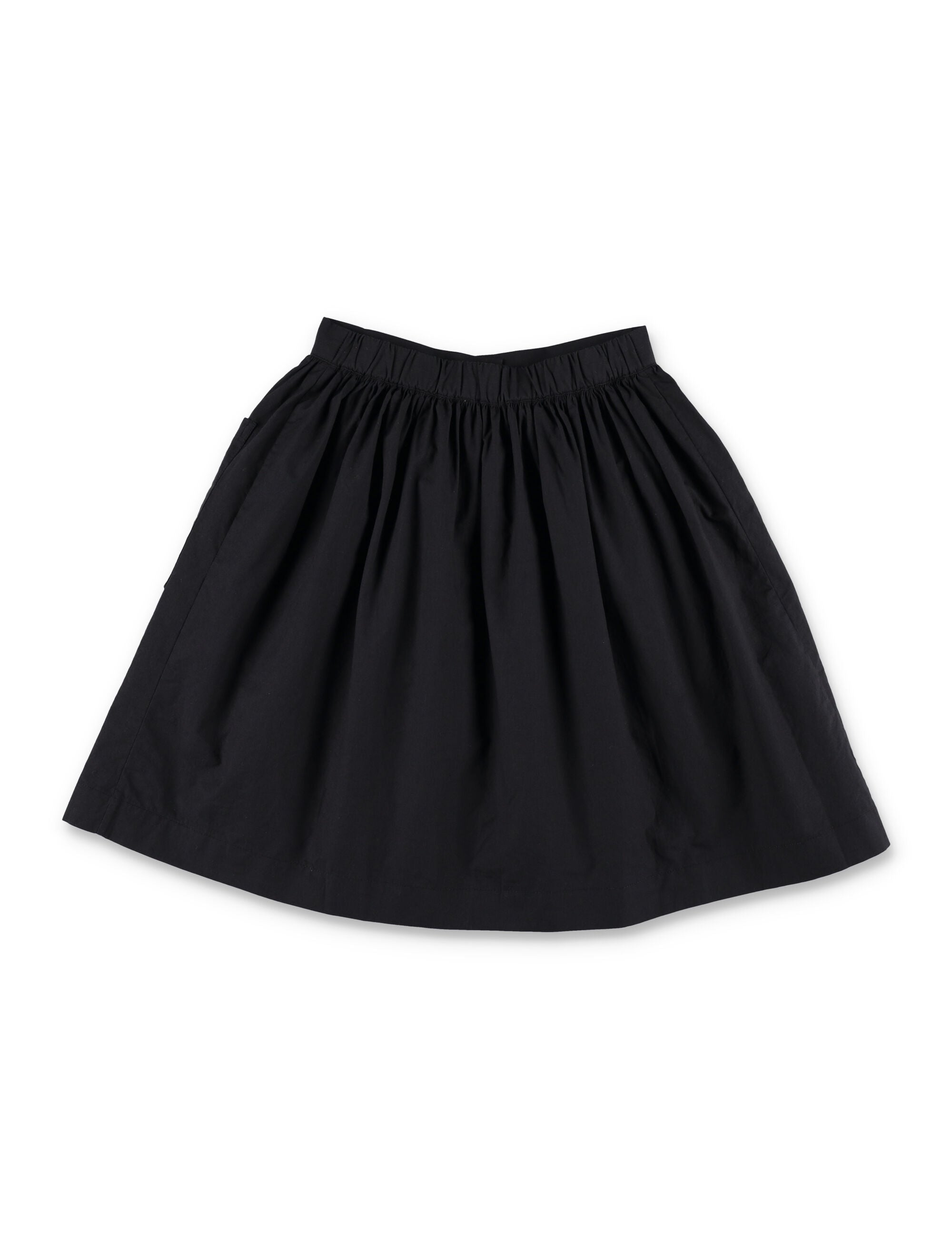 Bonpoint girls Lierre hand-embroidered cotton skirt Black Organic Lining