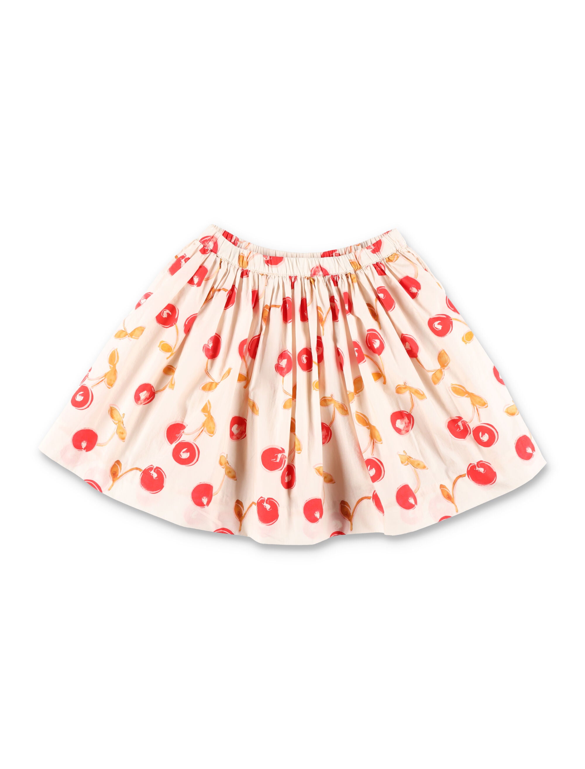 Bonpoint Suzon organic cotton cherry skirt Ecru