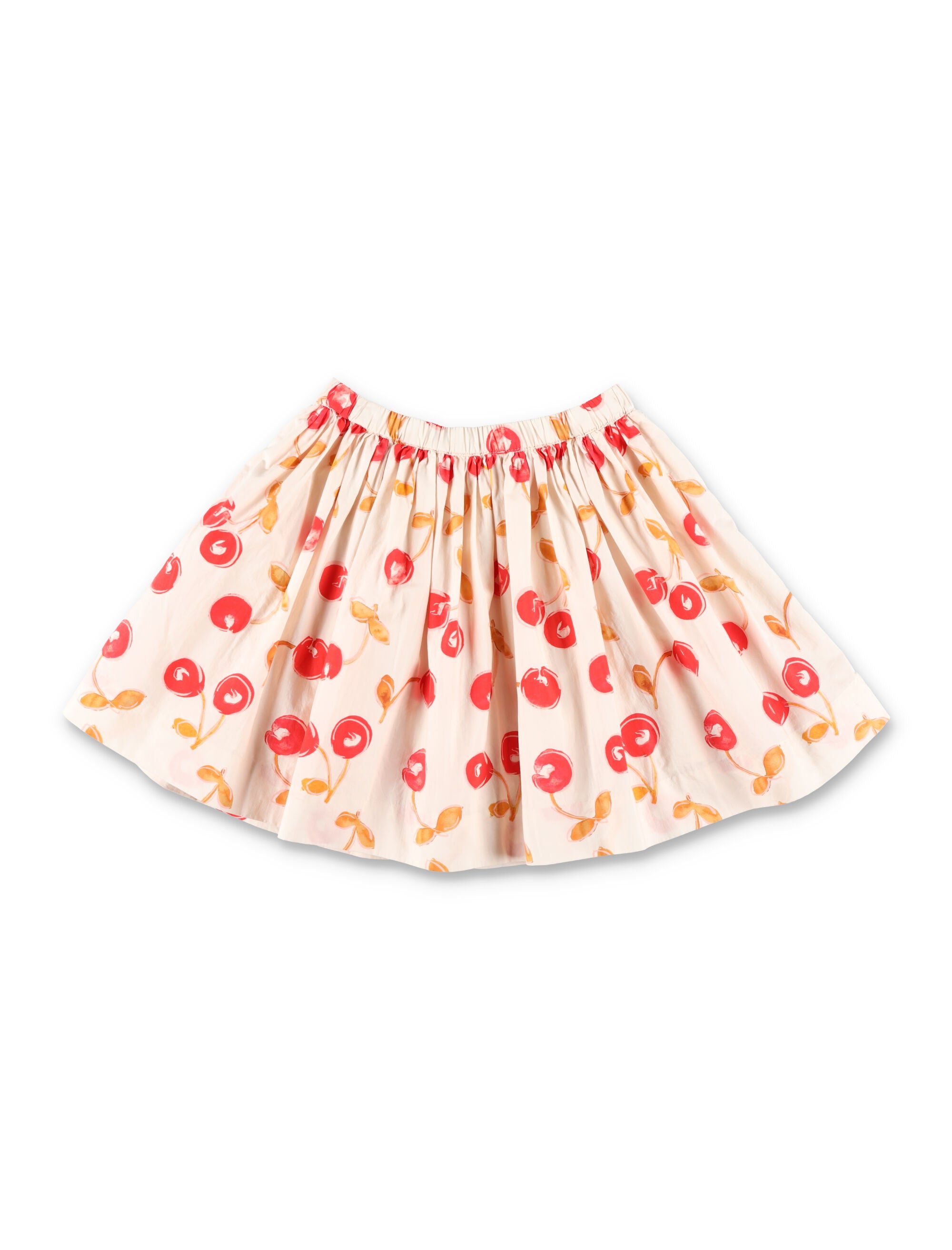 Bonpoint Suzon organic cotton cherry skirt Ecru