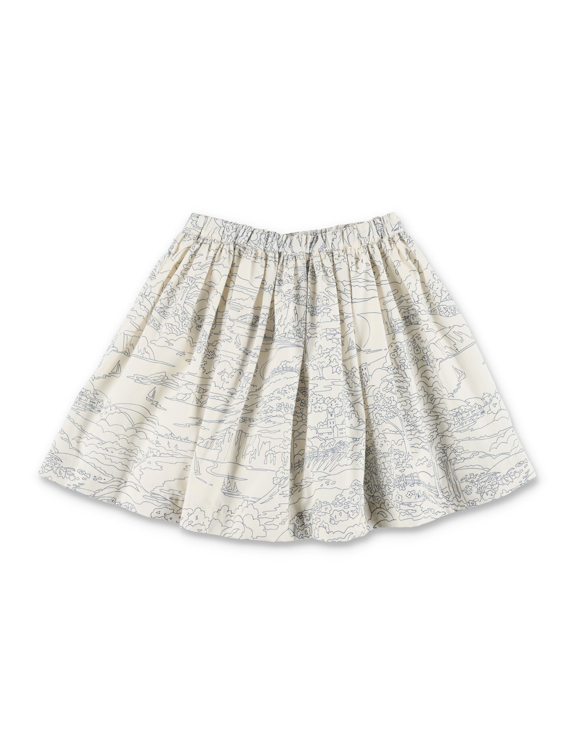 Bonpoint Suzon liberty organic cotton skirt Ink Print