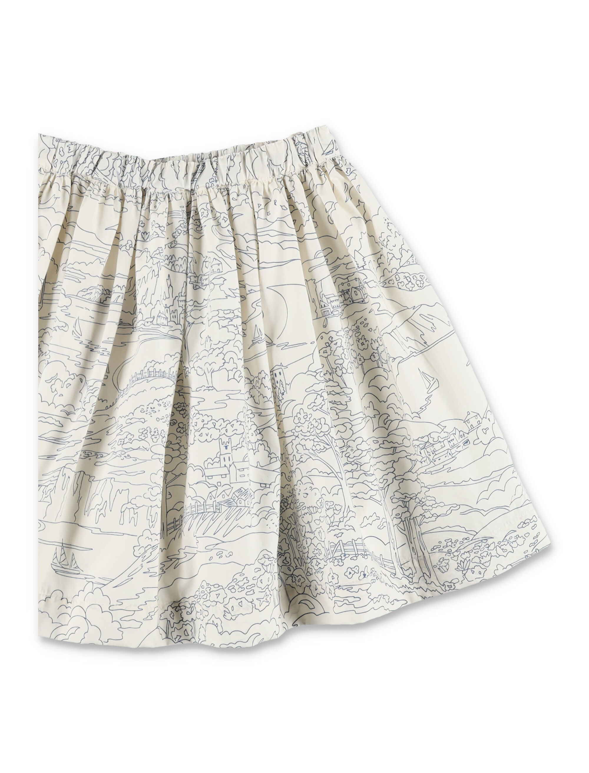 Bonpoint Suzon liberty organic cotton skirt Ink Print