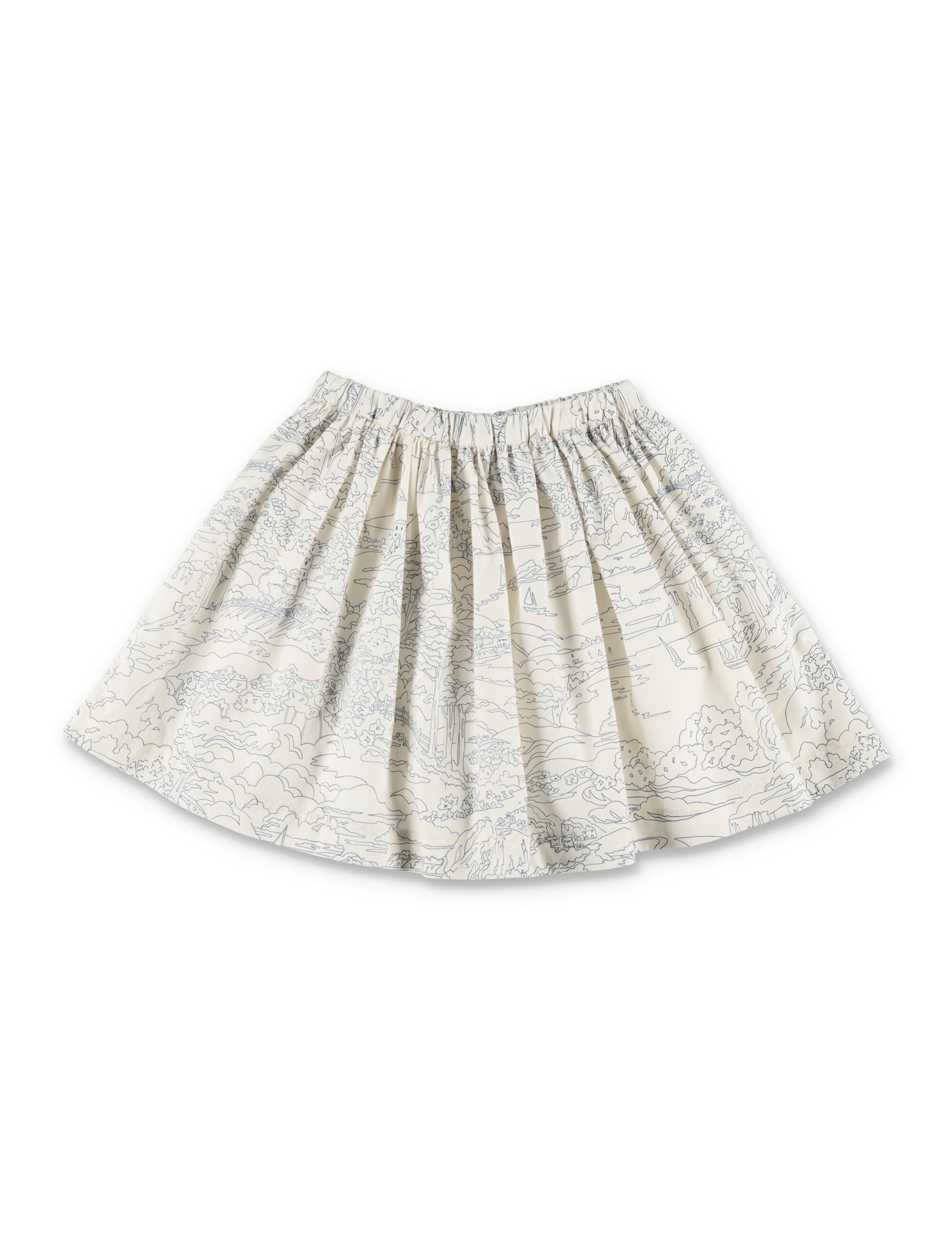 Bonpoint Suzon liberty organic cotton skirt Ink Print