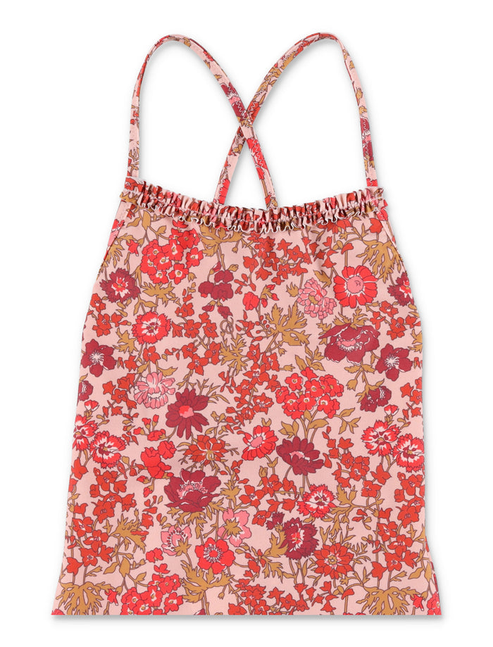 Bonpoint Laika one-piece swimsuit for girls Fleurs Rose Recycled Polyamide Swimwear