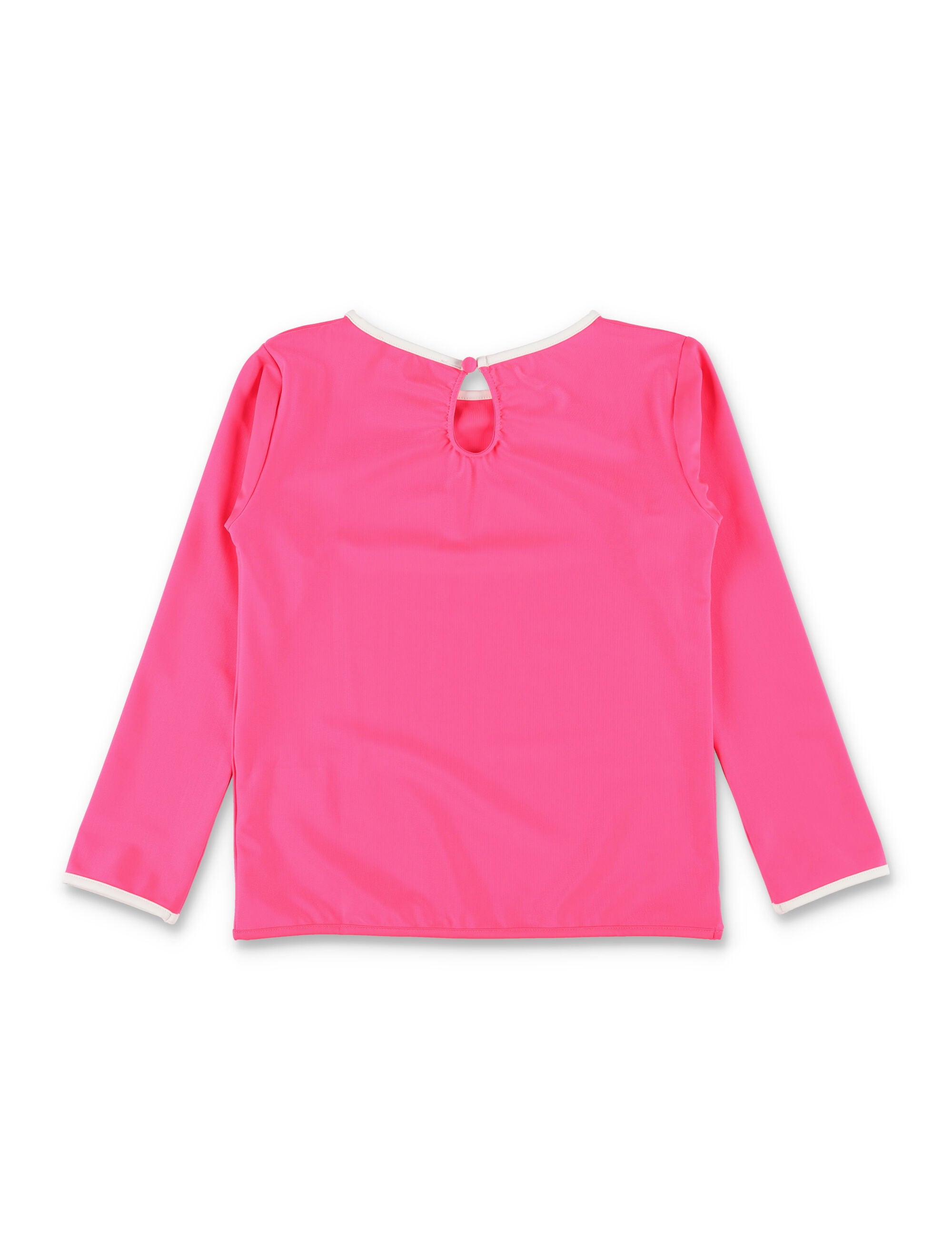 Bonpoint Laney Long-Sleeve Tee For Girls Rose Fluo Recycled Polyamide Swimwear