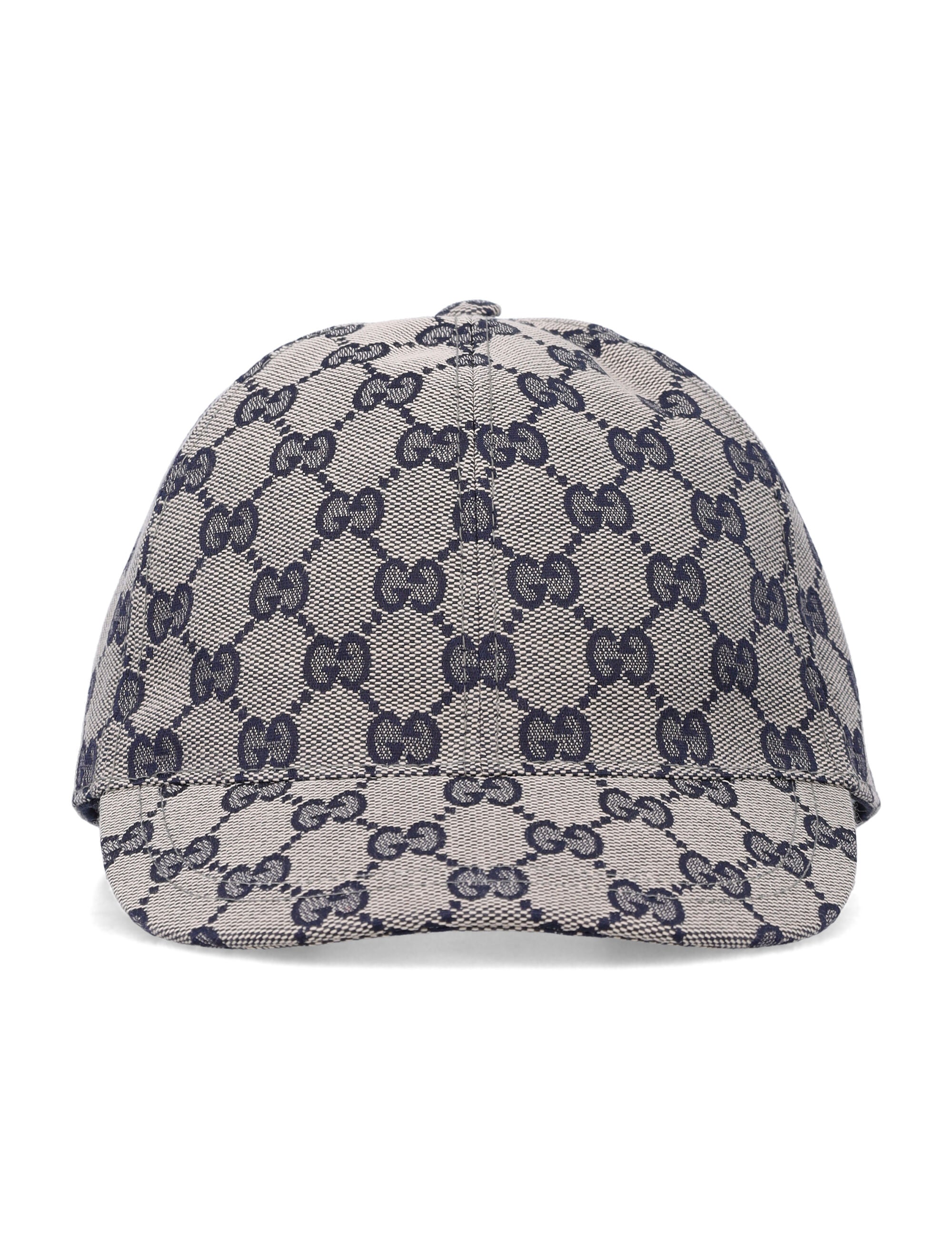 Gucci kids original GG baseball hat Dark Brown/blue Polyester