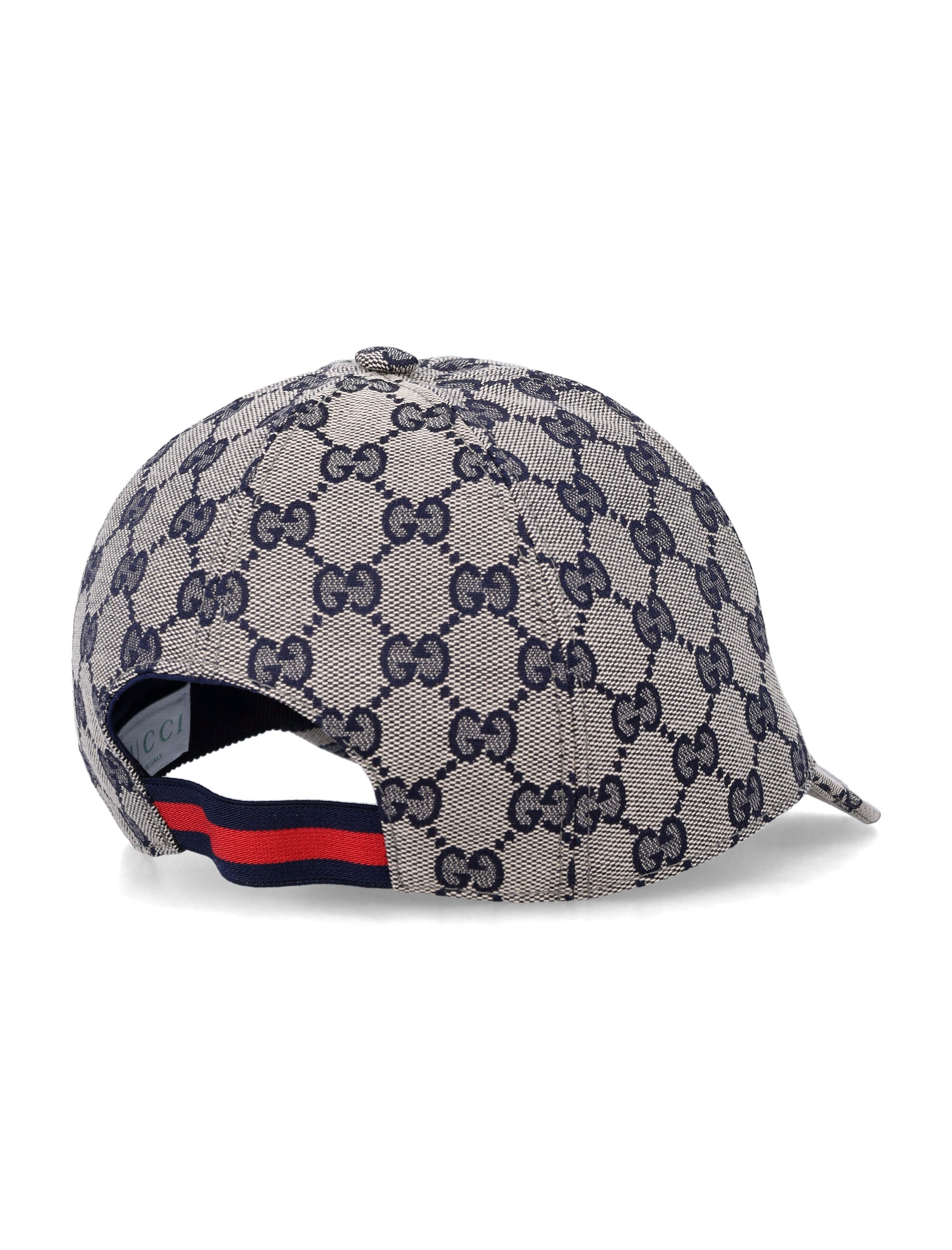 Gucci kids original GG baseball hat Dark Brown/blue Polyester
