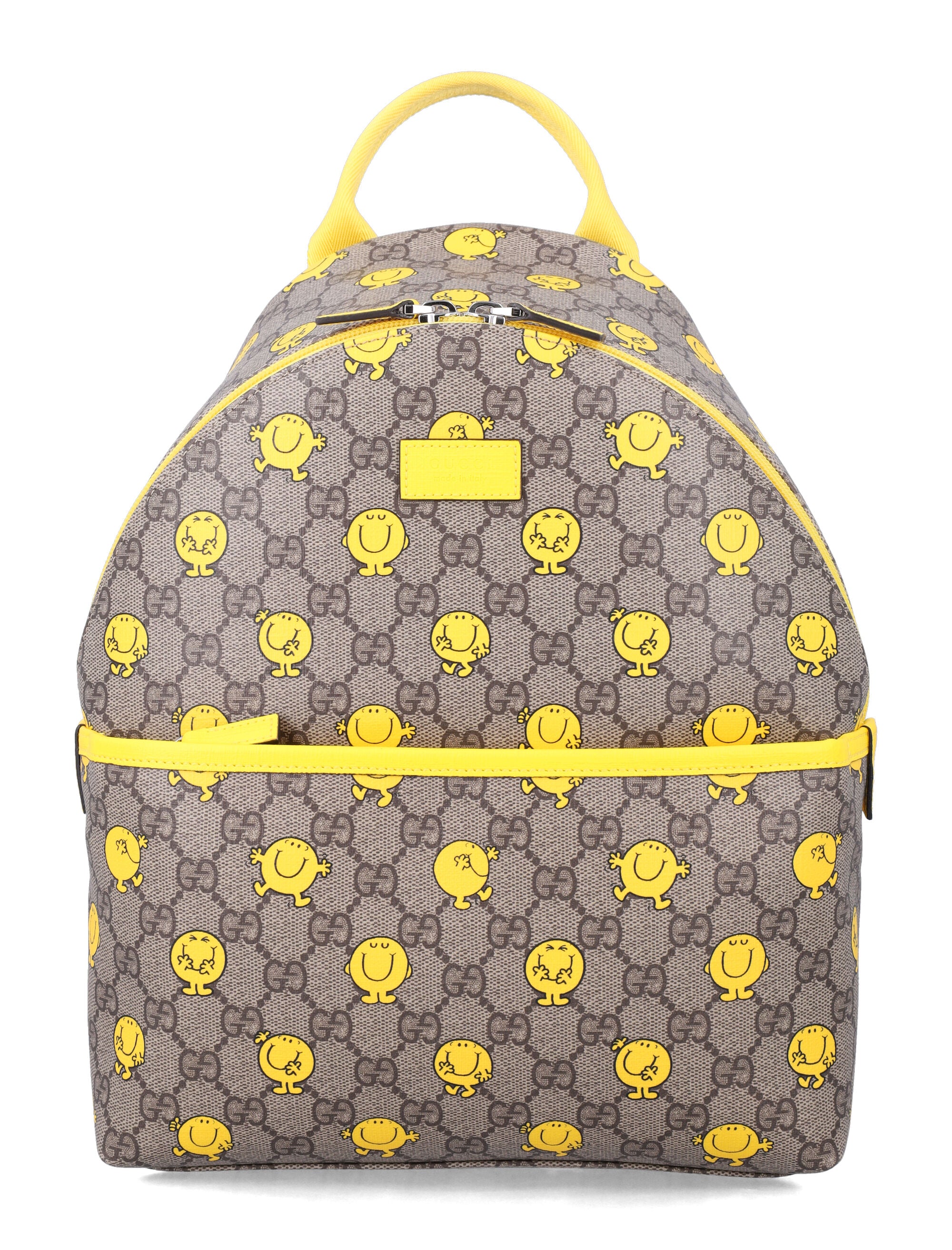 Gucci GG Supreme backpack with MR. MEN™ LITTLE MISS™ for kids Beige Polyurethane
