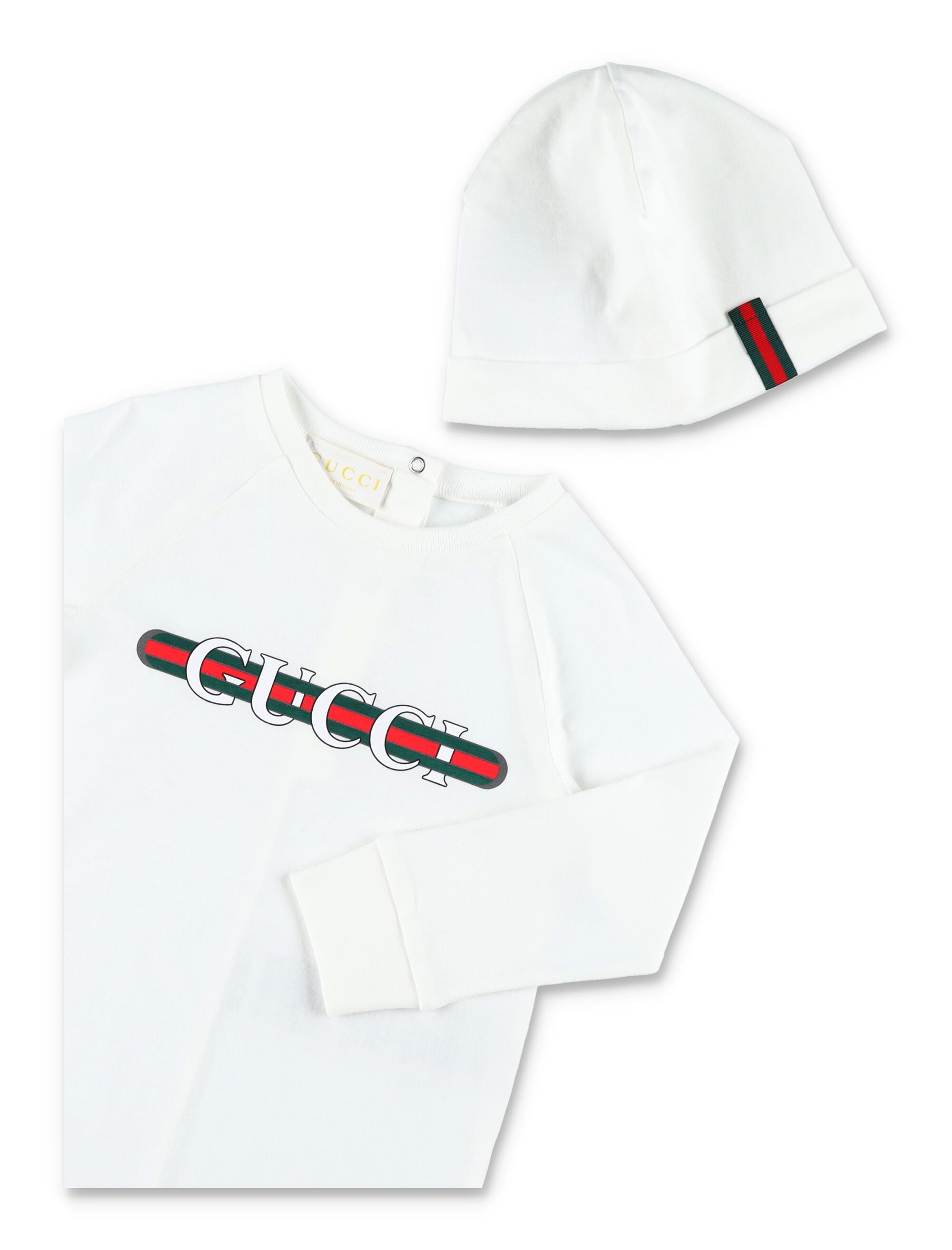 Gucci baby cotton gift set New Whit