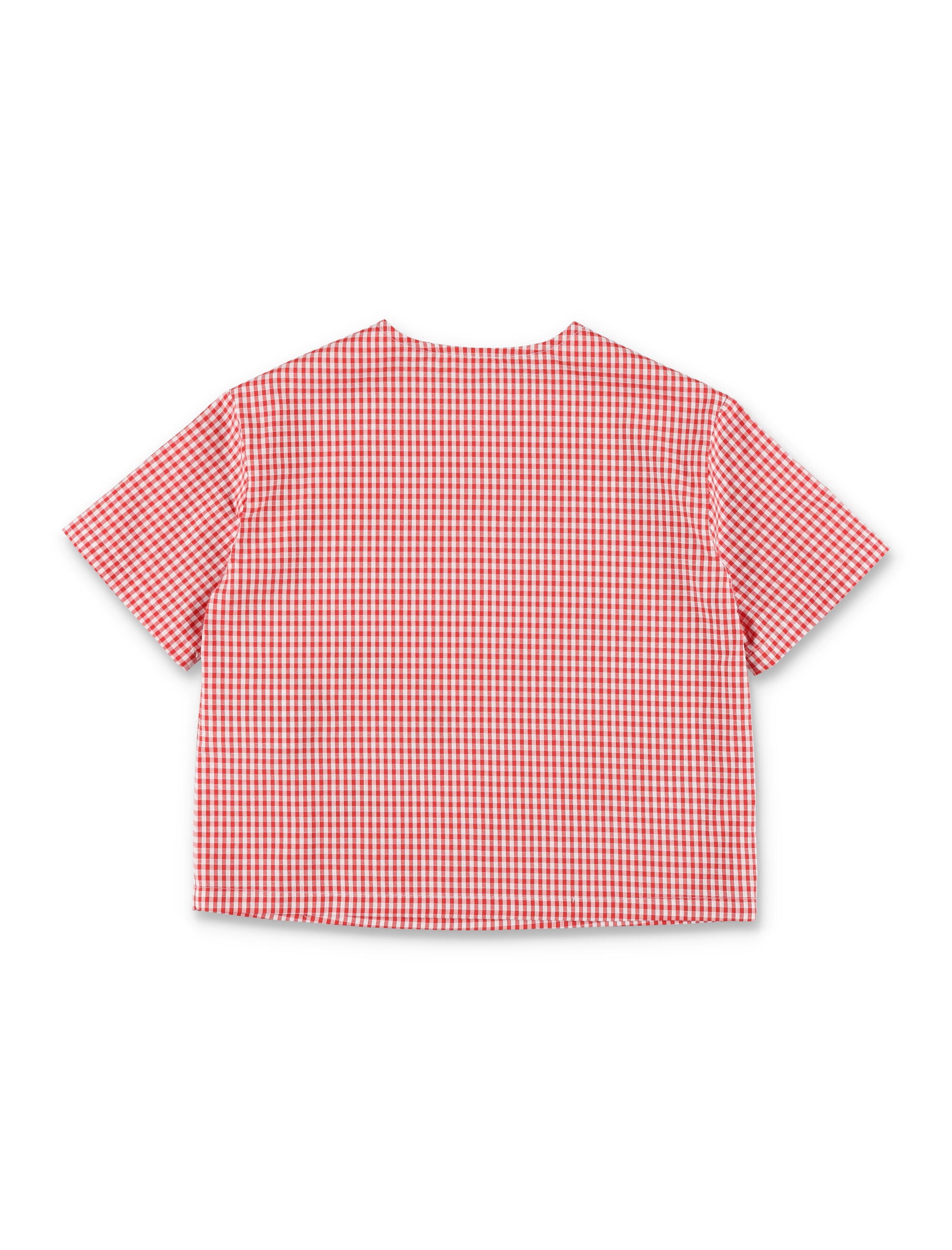 Gucci kids checked cotton T-shirt Red/white