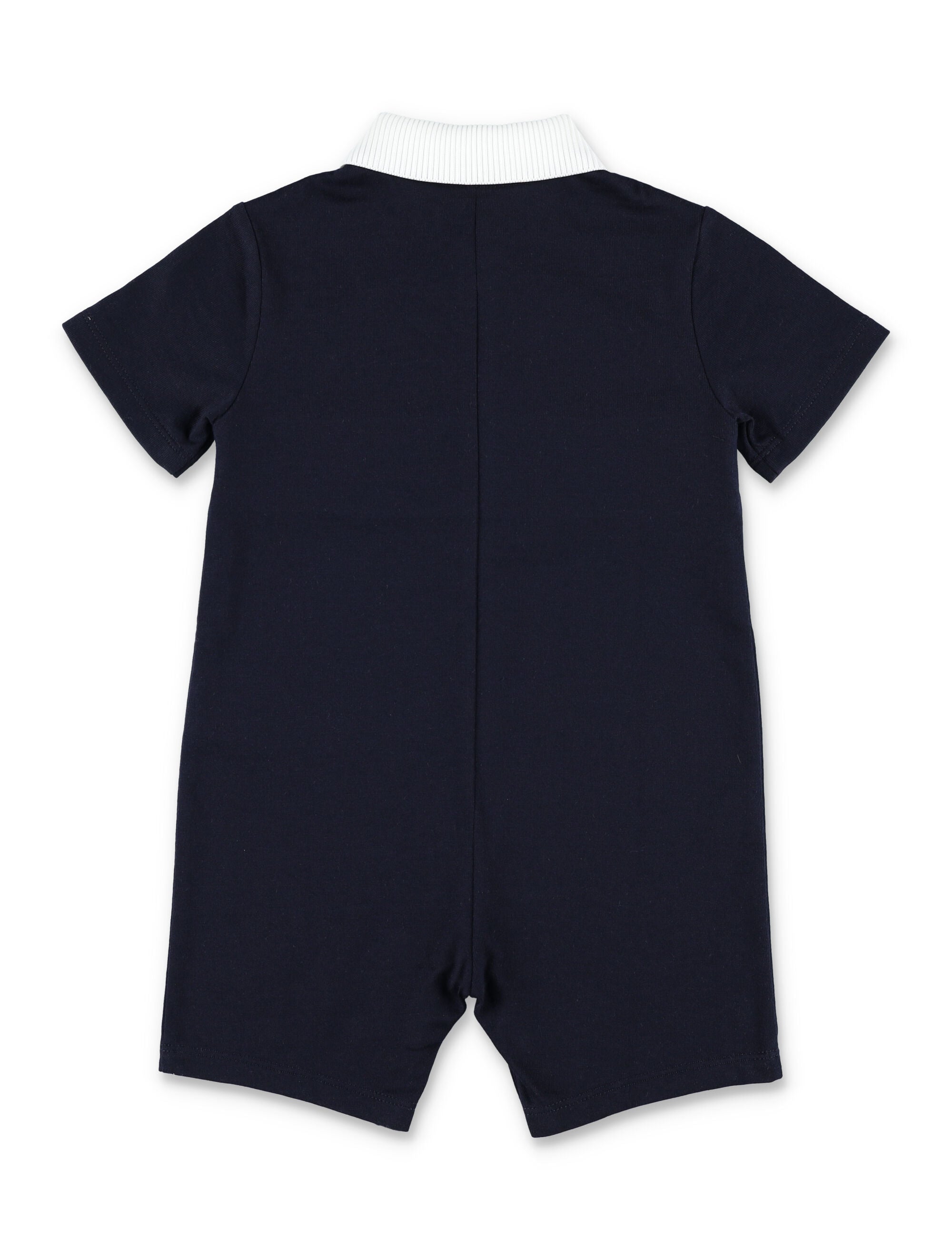Gucci baby cotton Web romper Dark Night Sky Details Jumpsuit
