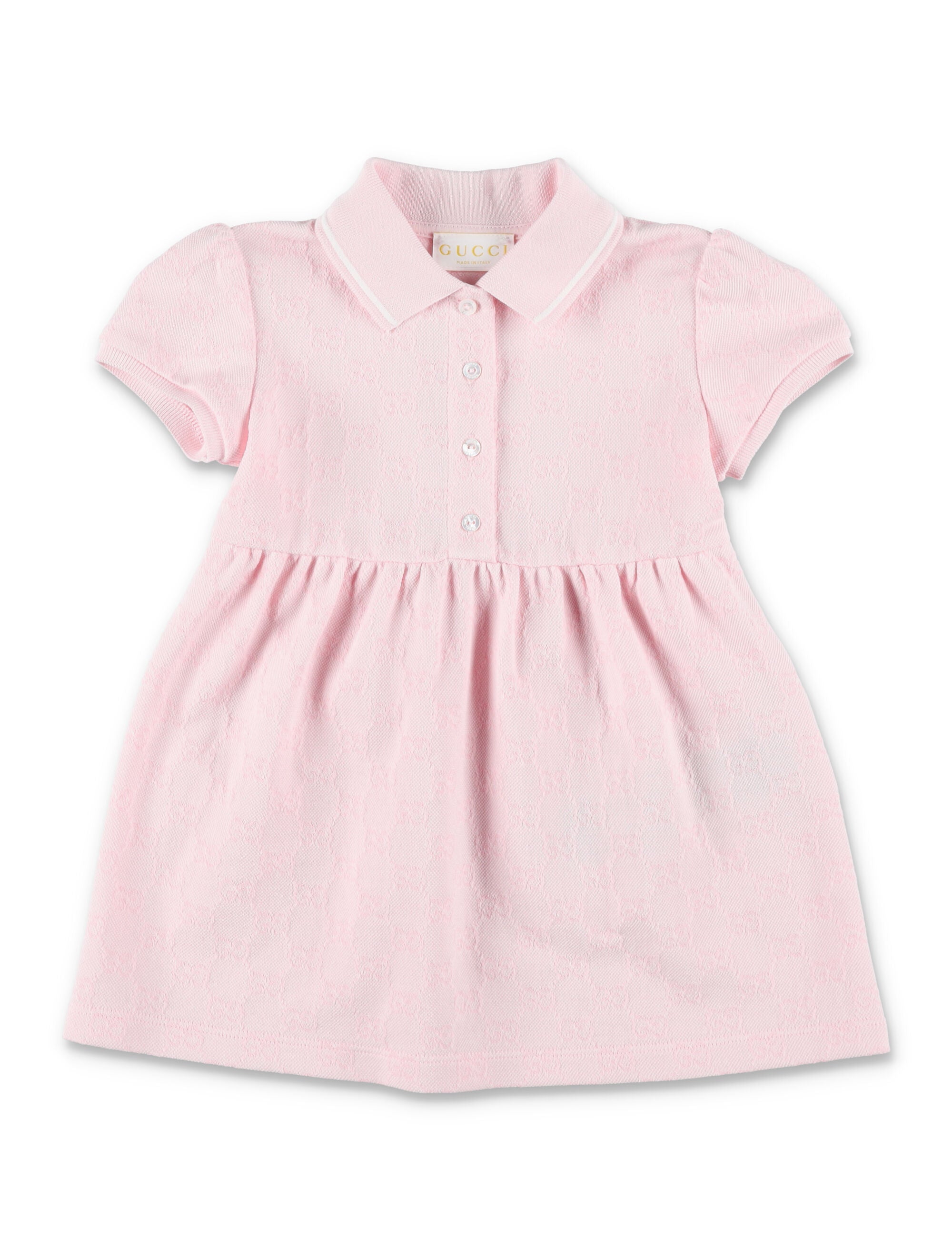 Gucci baby GG cotton piqué dress Pink