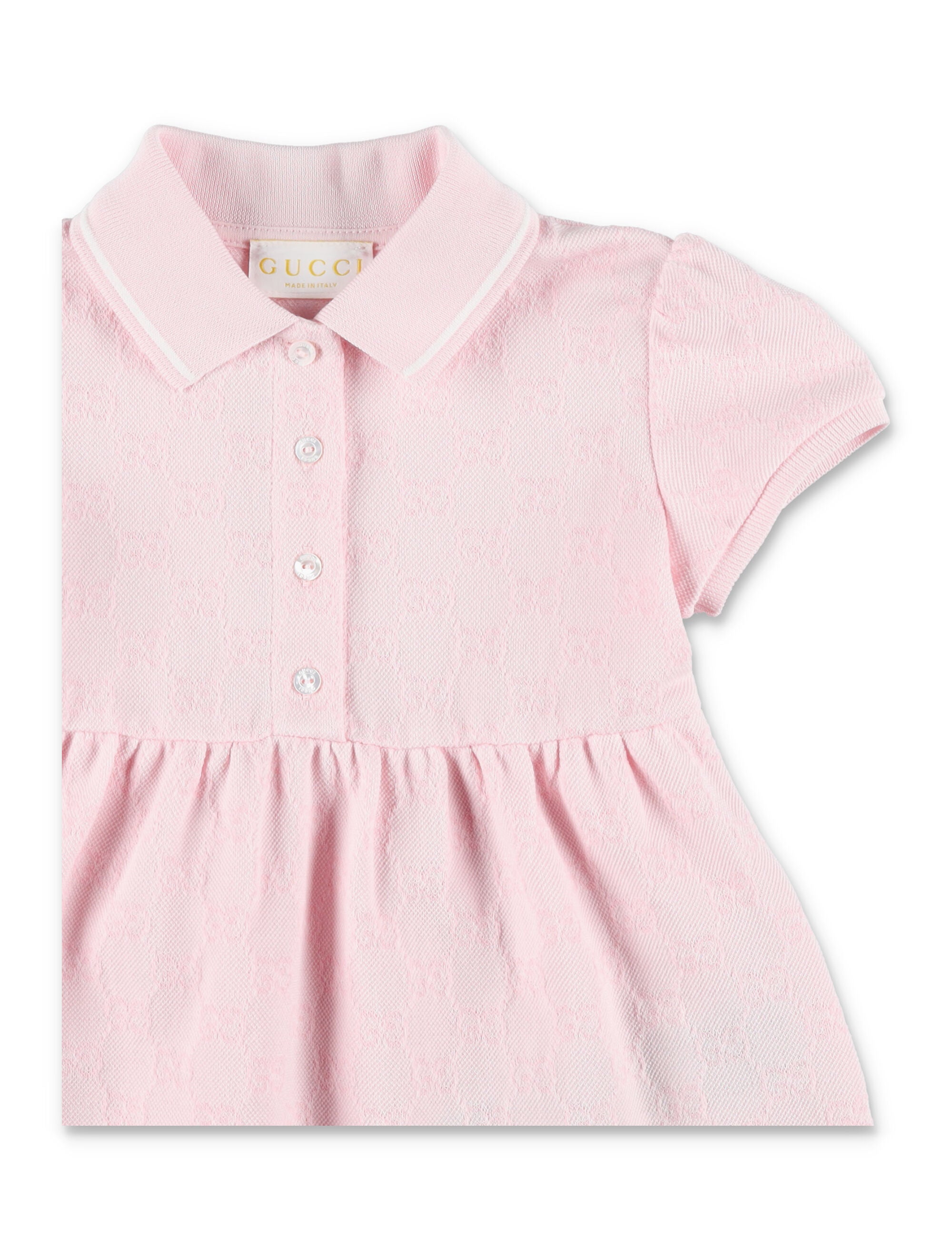 Gucci baby GG cotton piqué dress Pink