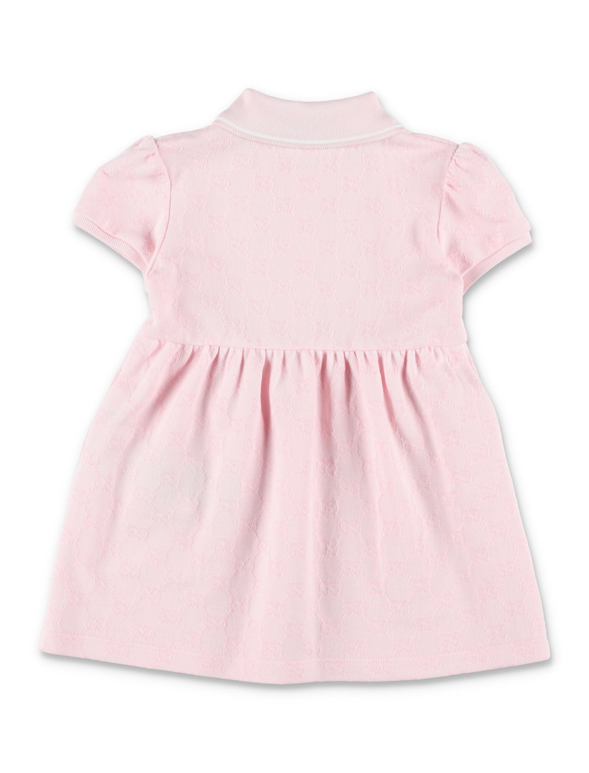 Gucci baby GG cotton piqué dress Pink
