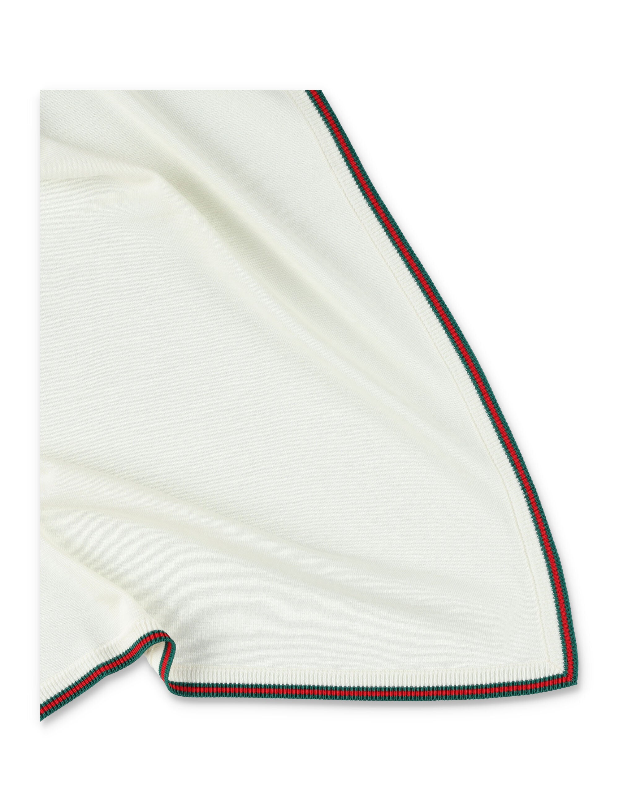 Gucci baby wool web blanket Off White Fabric