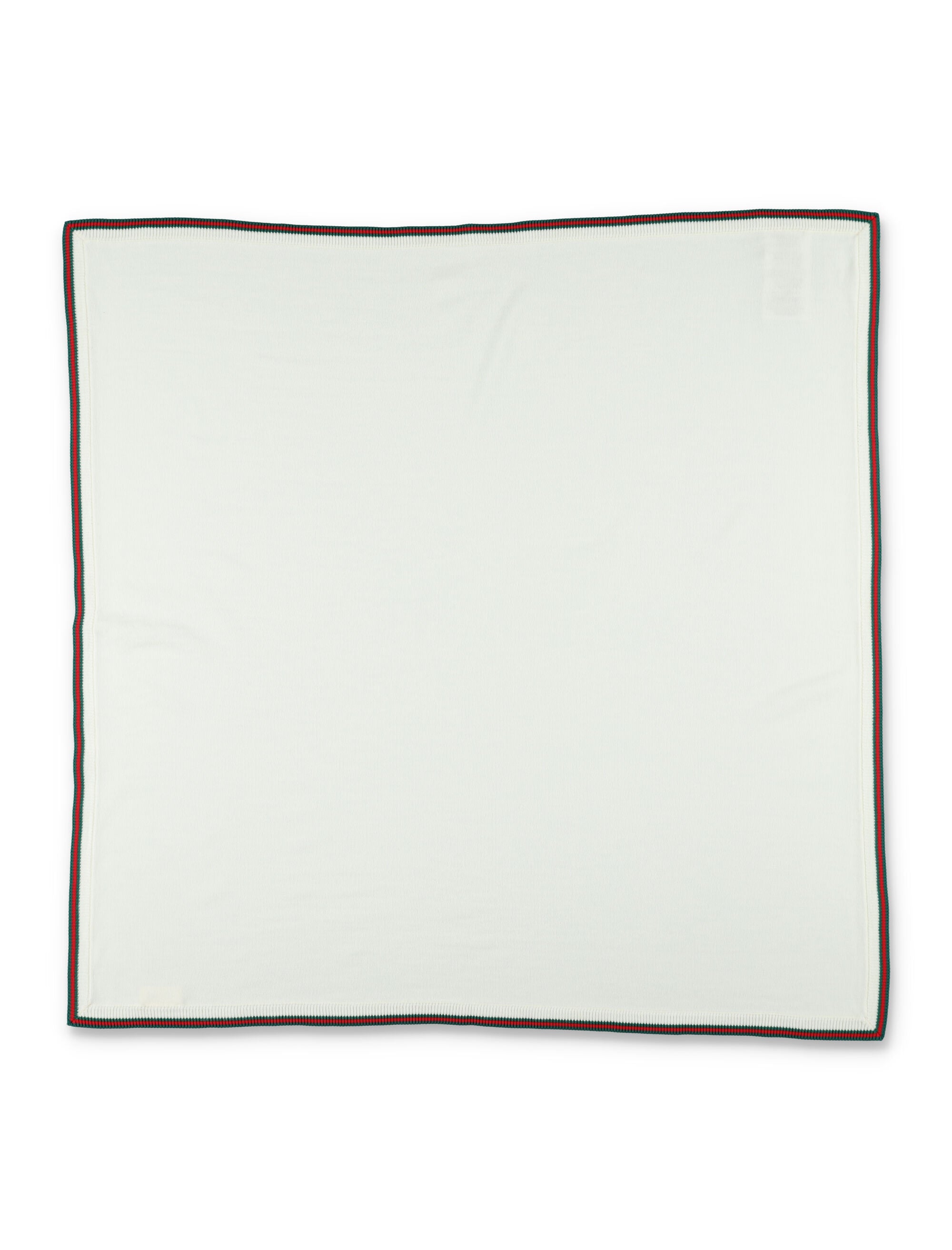 Gucci baby wool web blanket Off White Fabric