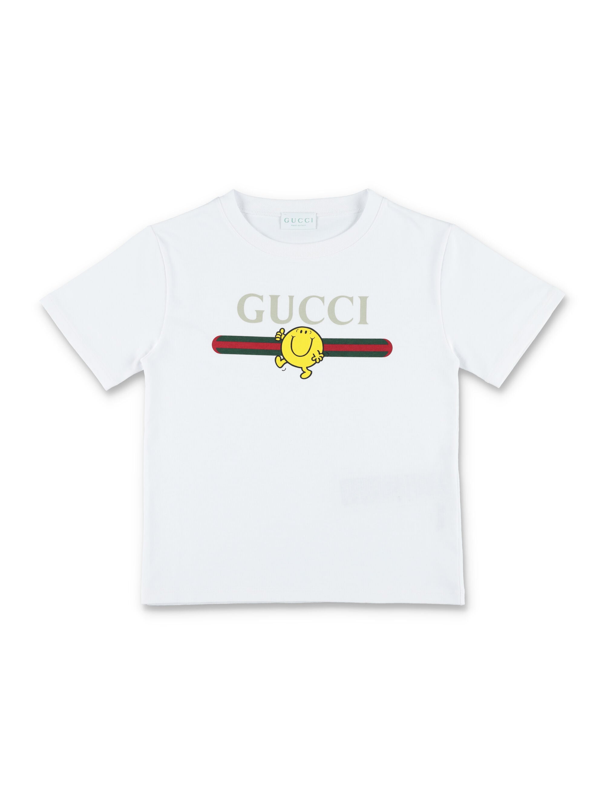 Gucci Kids white cotton logo T-shirt Optical