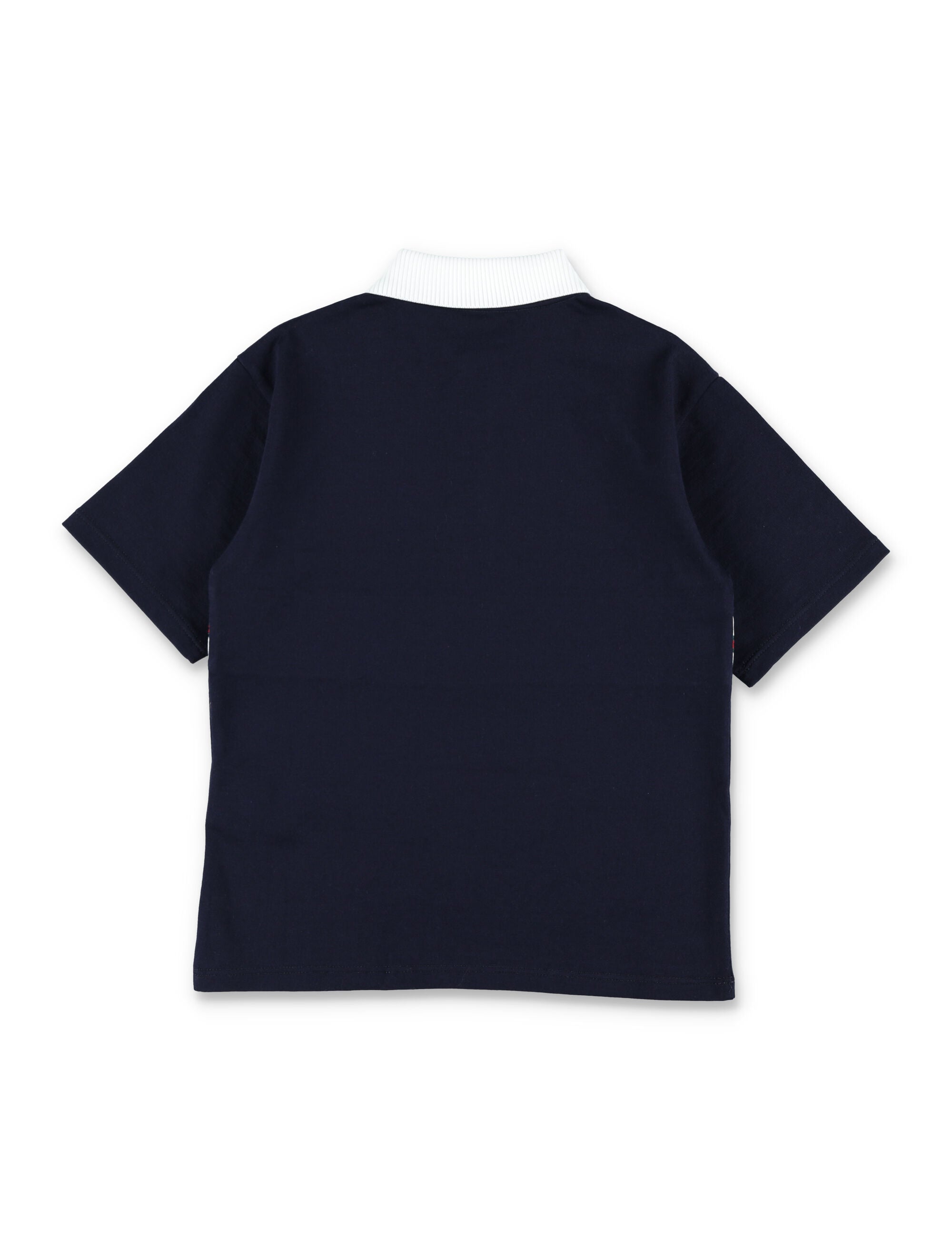 Gucci cotton Web polo shirt for kids Dark Night Sky Tshirt