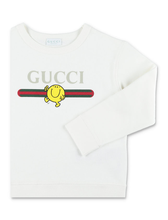 Gucci MR. MEN™ Little Miss™ print cotton sweatshirt for kids New White