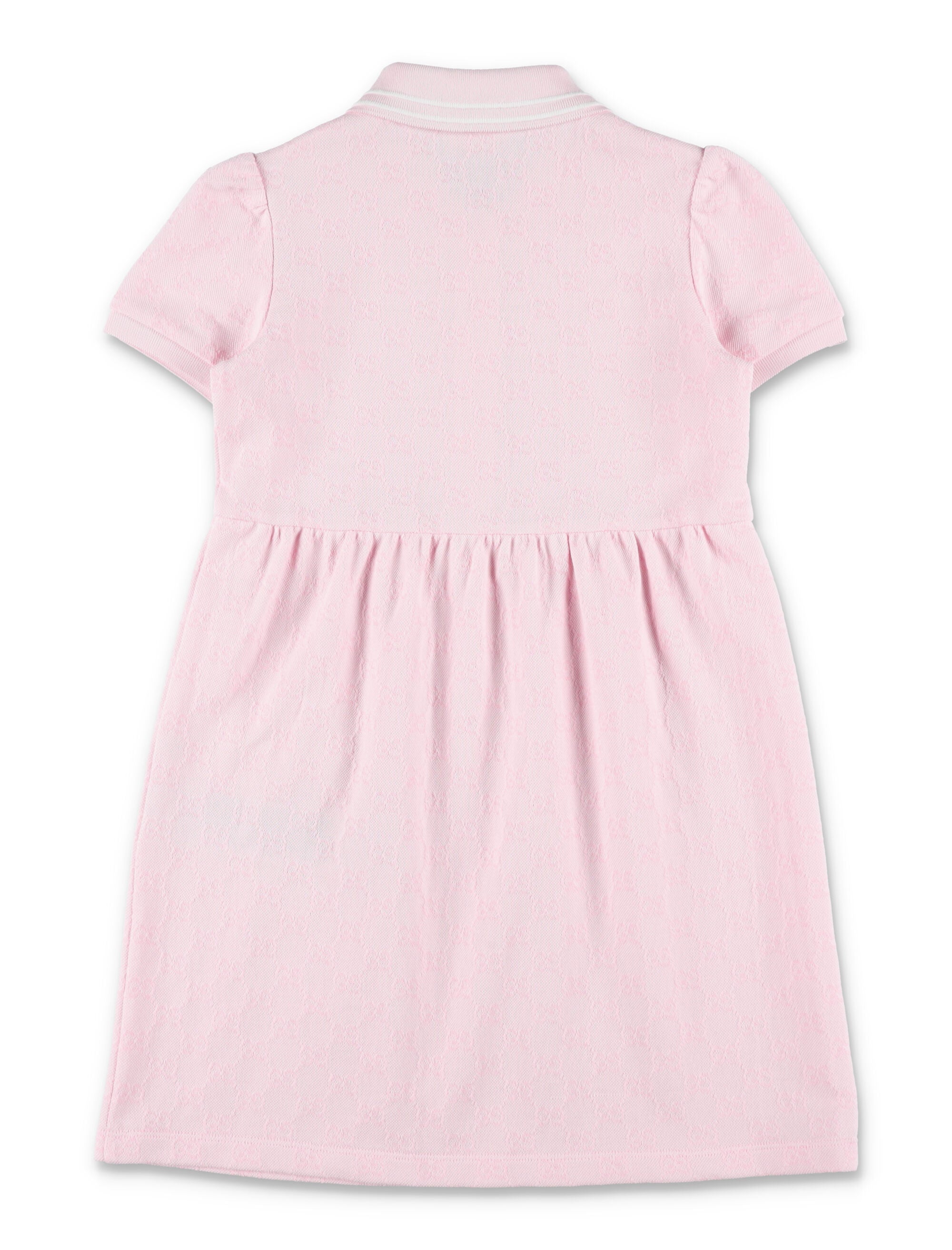 Gucci GG piqué polo dress for girls Baby Pink Cotton