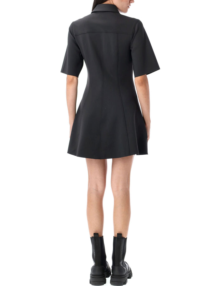 Flared mini dress Phantom Recycled Polyamide