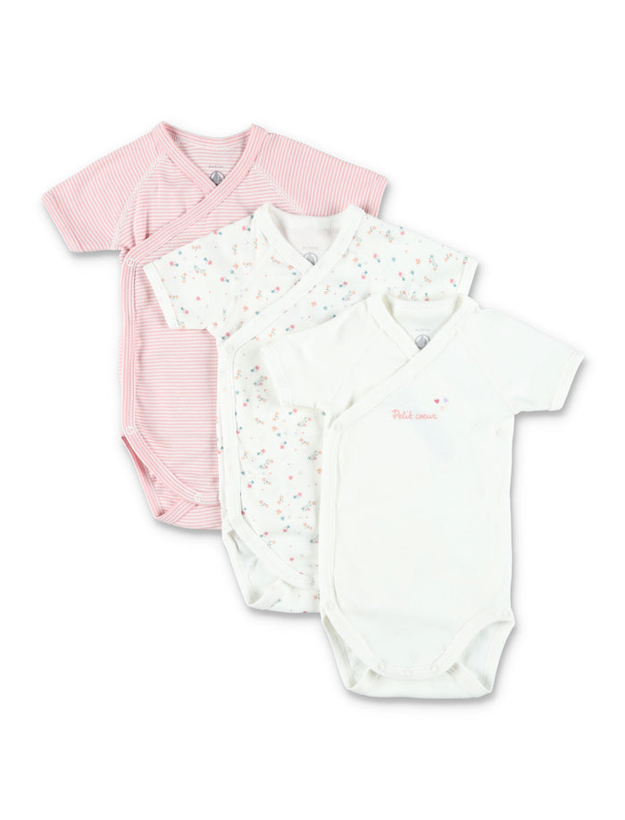 Kid - Wrapover bodies 3-pack Multi Cotton Set