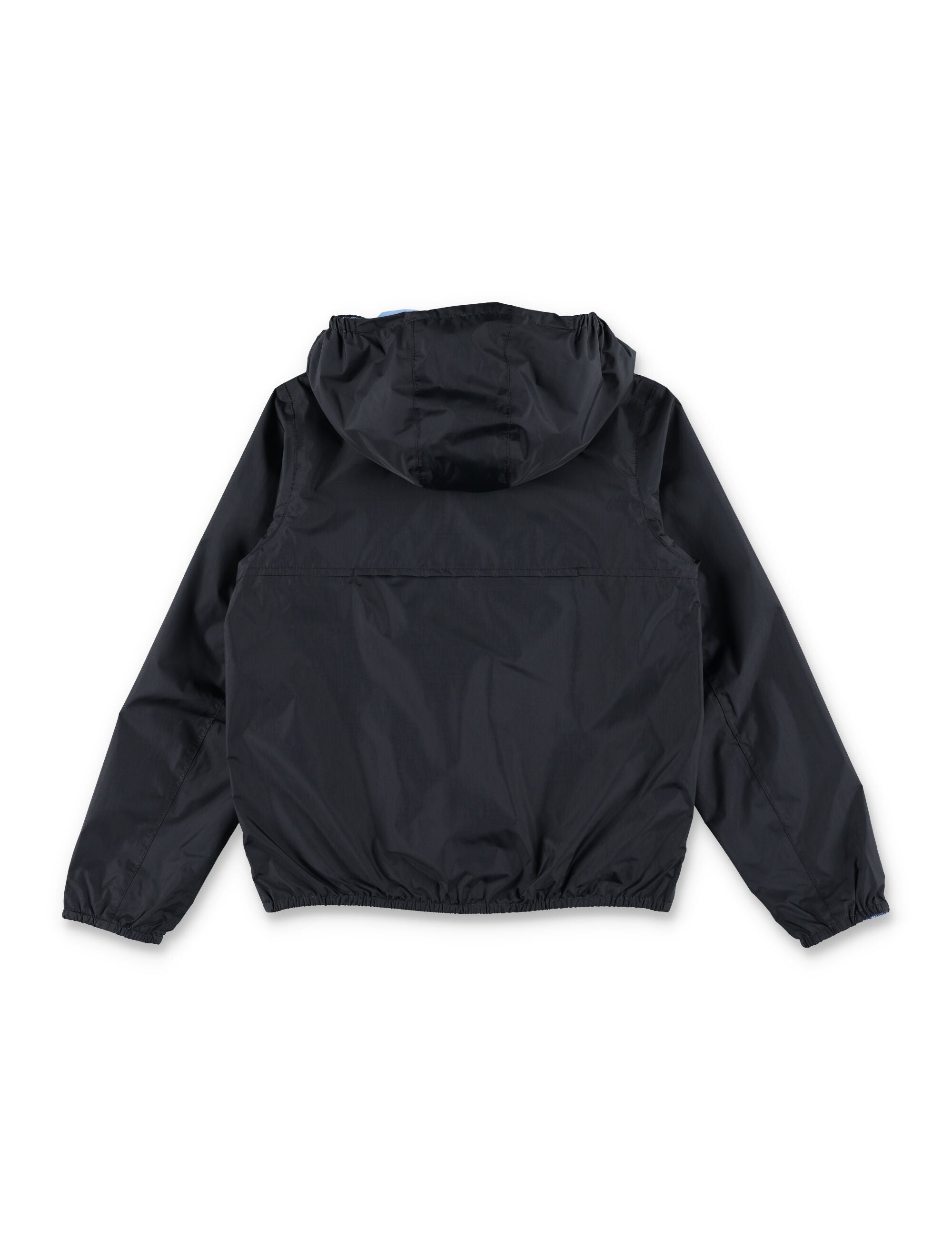 K-Way Jack Plus Reversible Jacket For Kids Black/light Blue Recycled Nylon