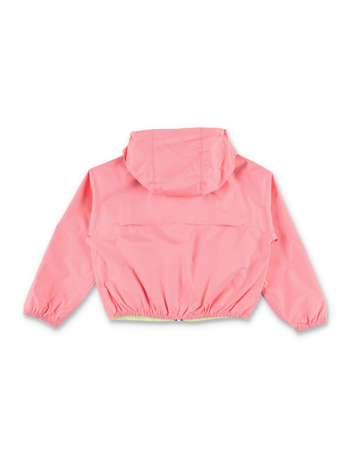 K-Way Laurette Plus reversible jacket for kids Pink/lime Recycled Nylon