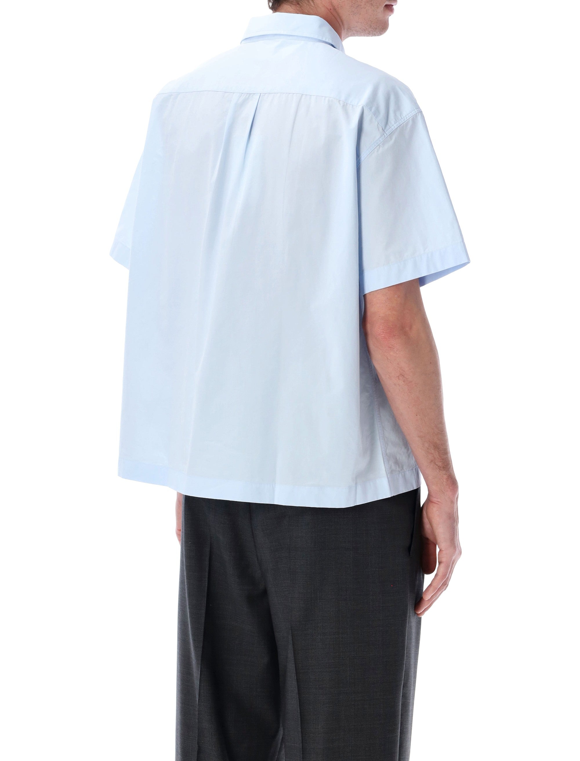 Mfpen Holiday organic cotton shirt Light Blue