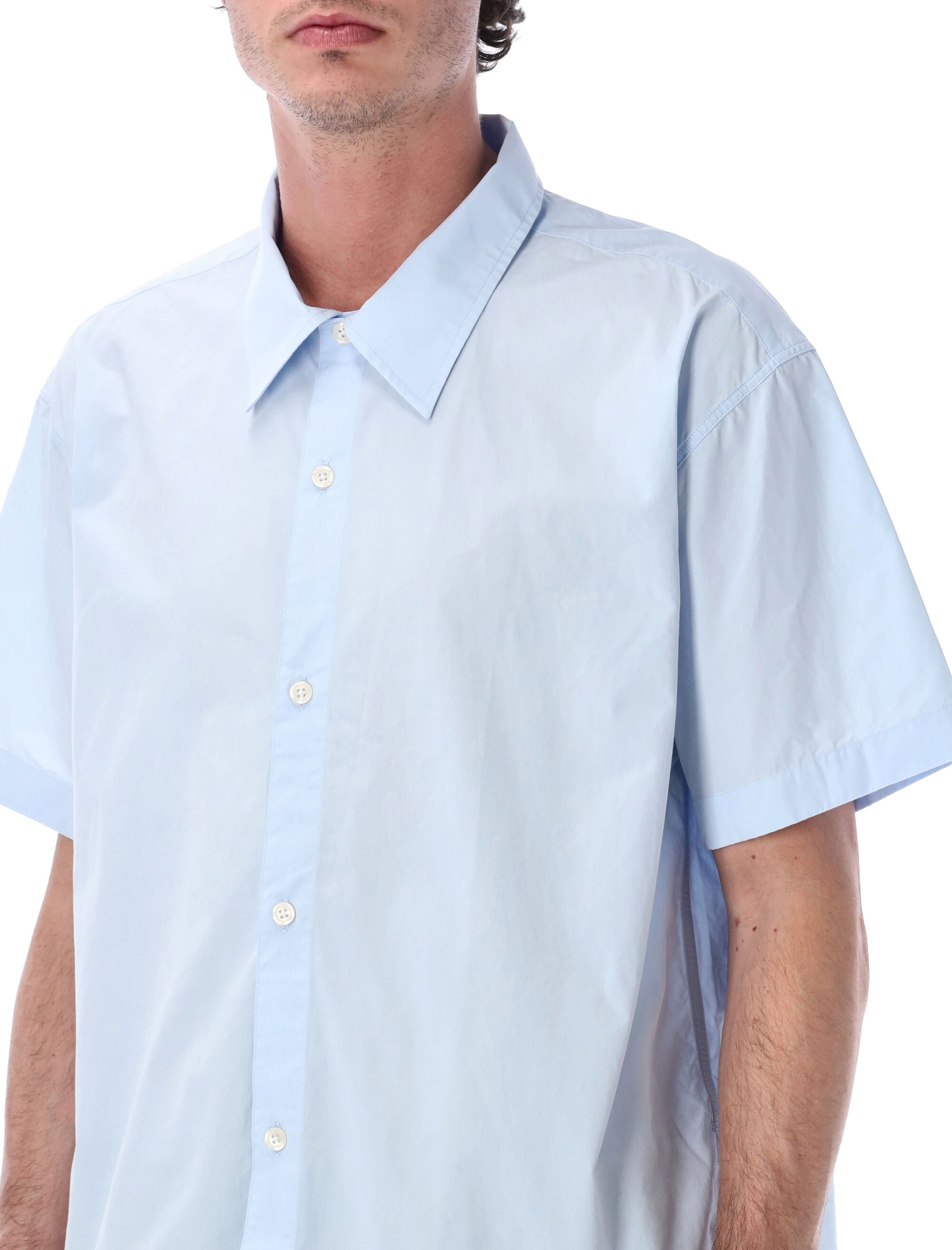 Mfpen Holiday organic cotton shirt Light Blue