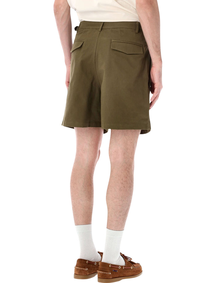 Found Multi Pocket Shorts Olive Cotton