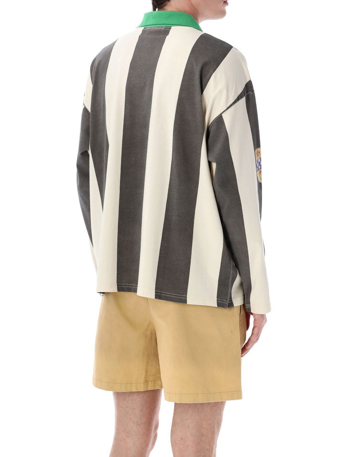 Found Striped Sport Tee White Black Cotton T-shirt