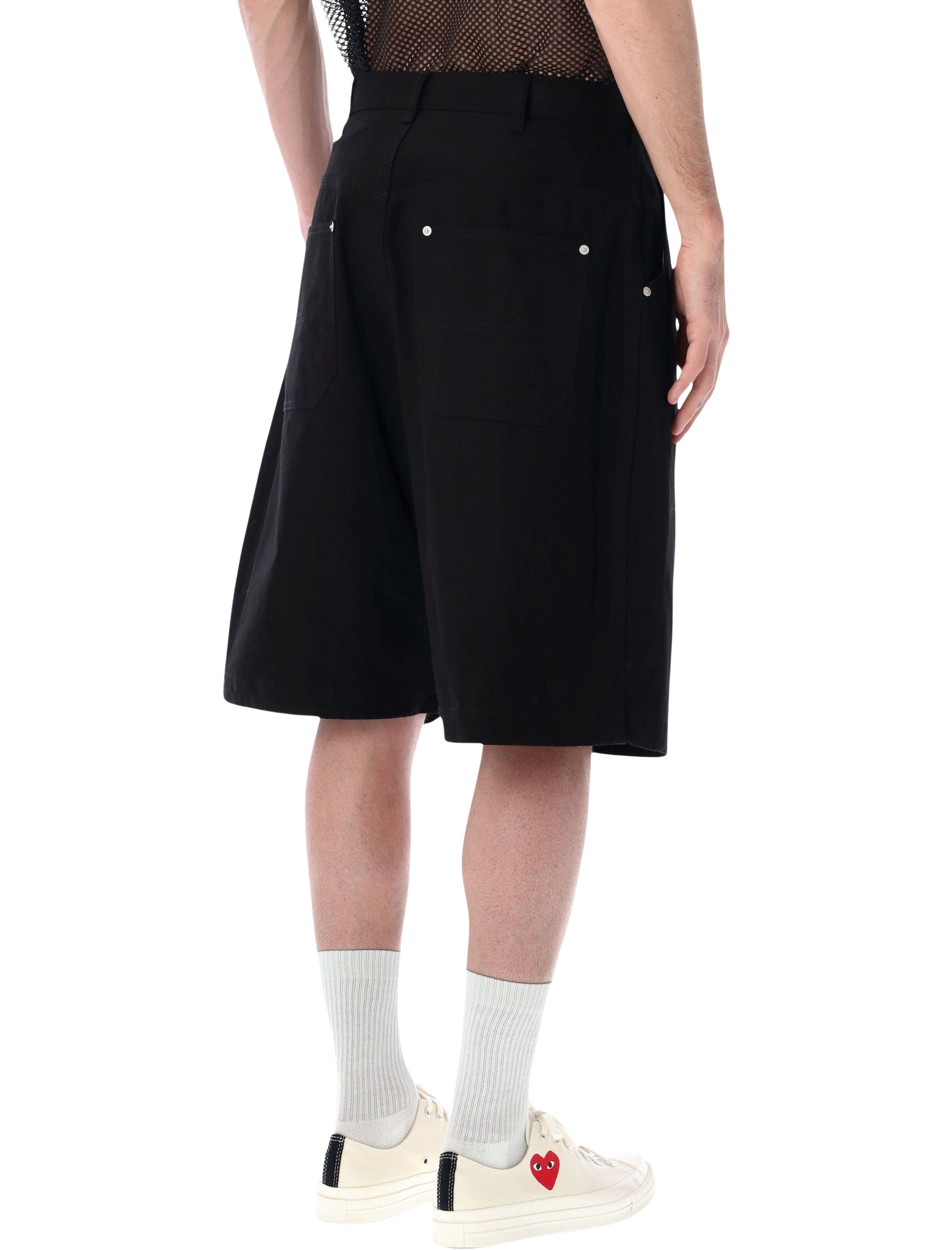 Comme Des Garçons Homme Cotton Bermuda Shorts Black