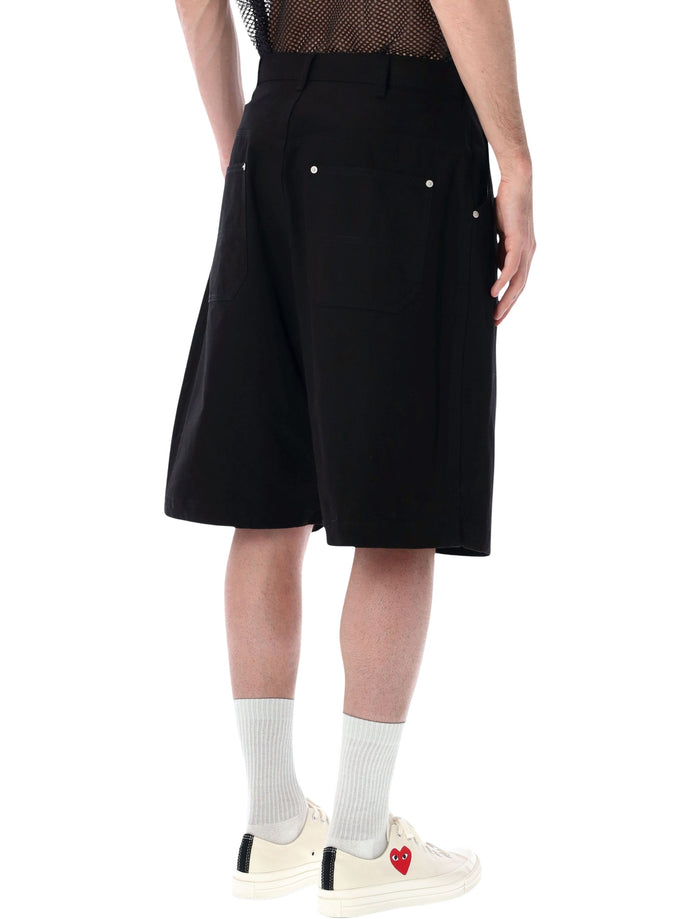 Comme Des Garçons Homme Cotton Bermuda Shorts Black