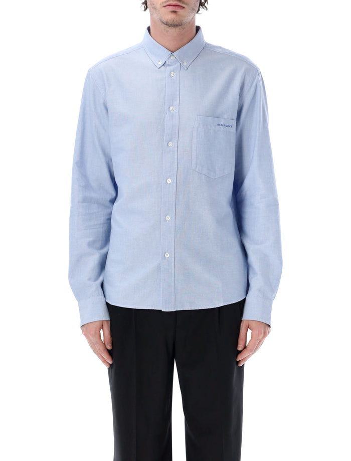 Marant Jasolo Oxford shirt Faded Blue Cotton