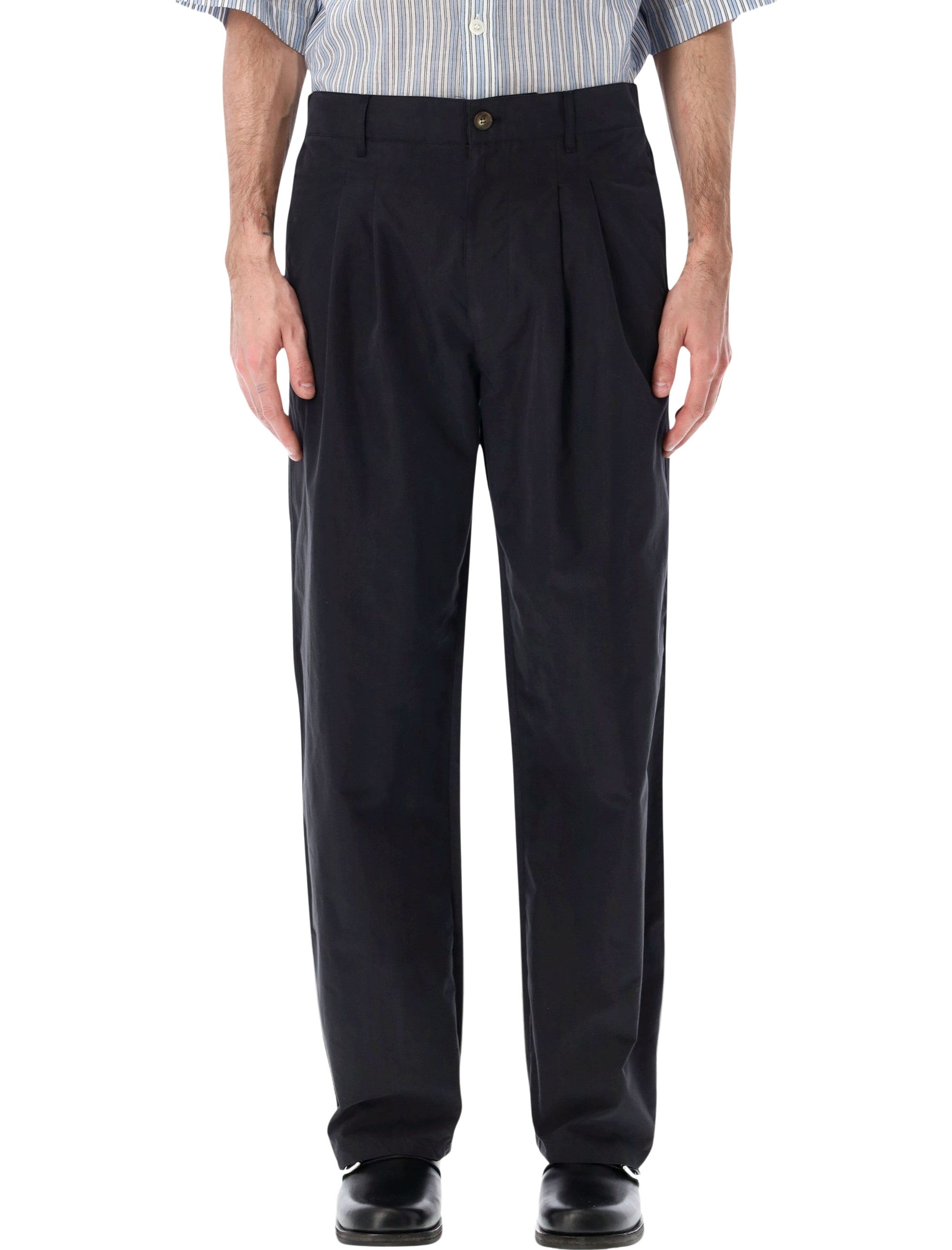 Marant Yostin cotton trousers Faded Black Polyamide Pant