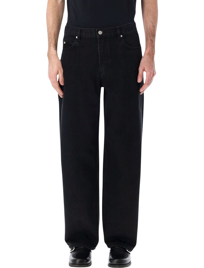Marant Jorje wide jeans Faded Black Cotton