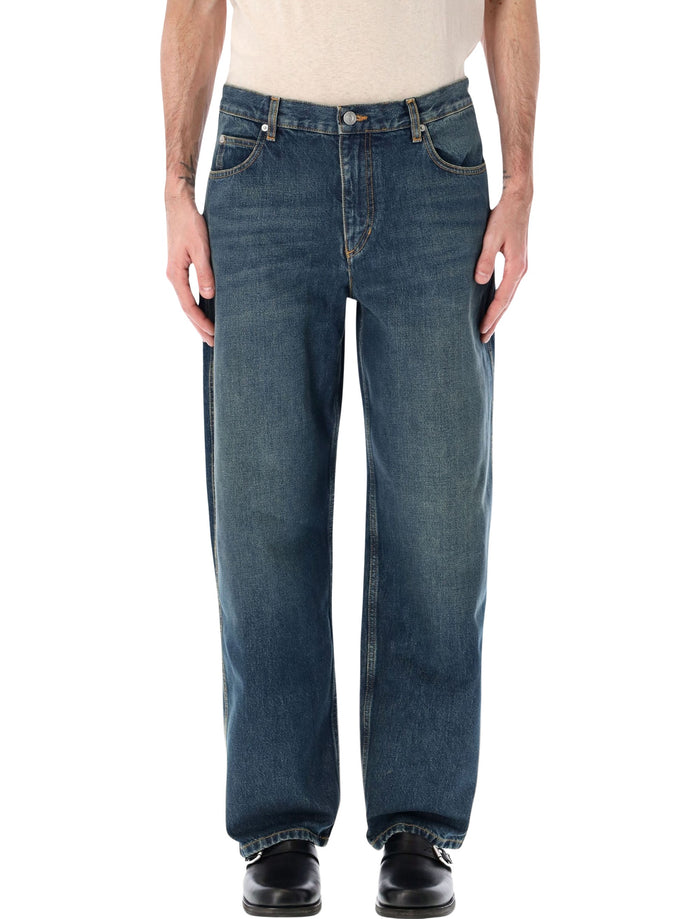 Marant Jorje wide jeans Faded Blue Cotton