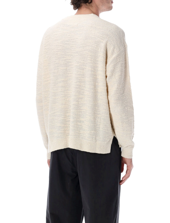 Marant Arnold Textured Knit Sweater Ecru Cotton