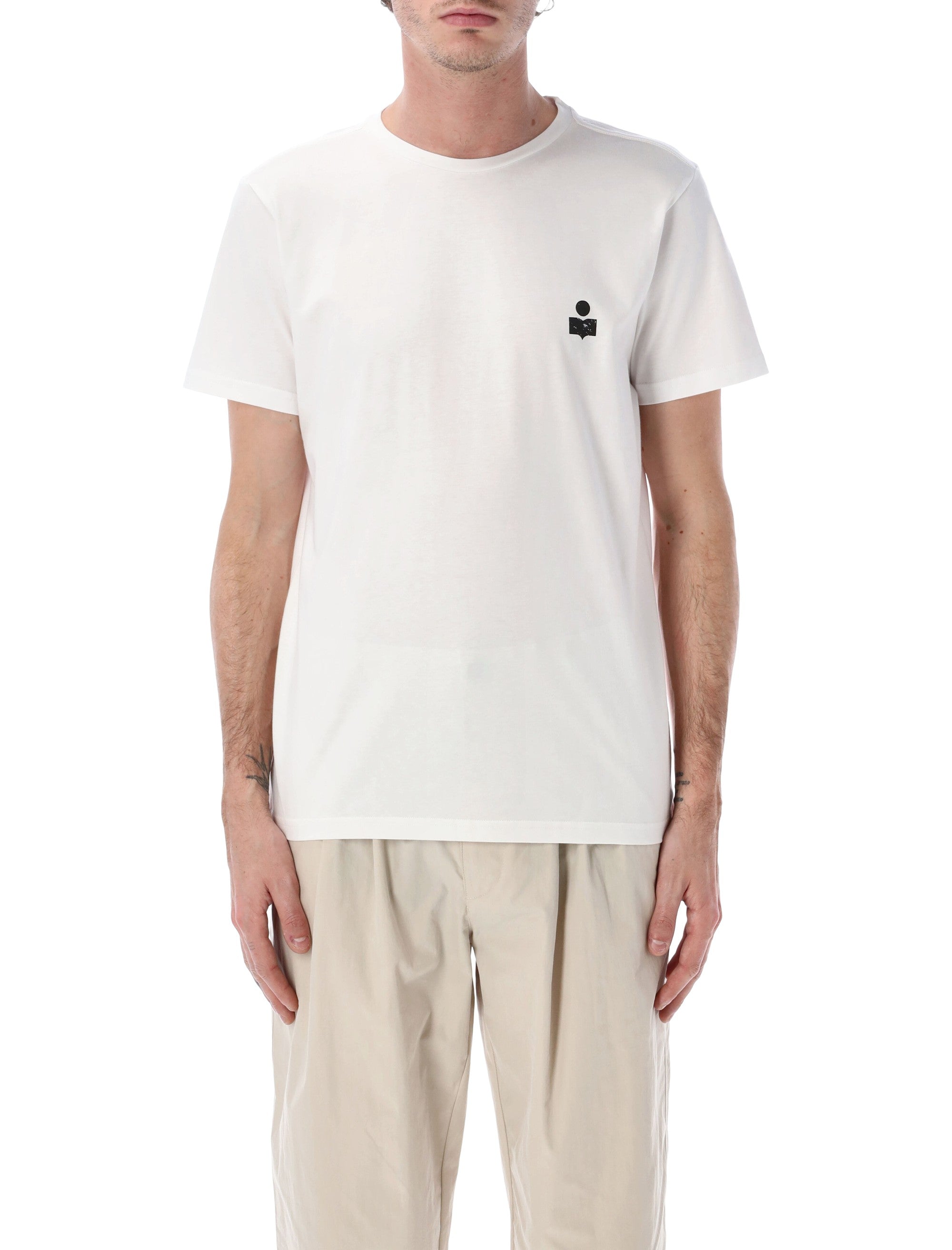 Marant Zafferh cotton logo t-shirt White Tshirt