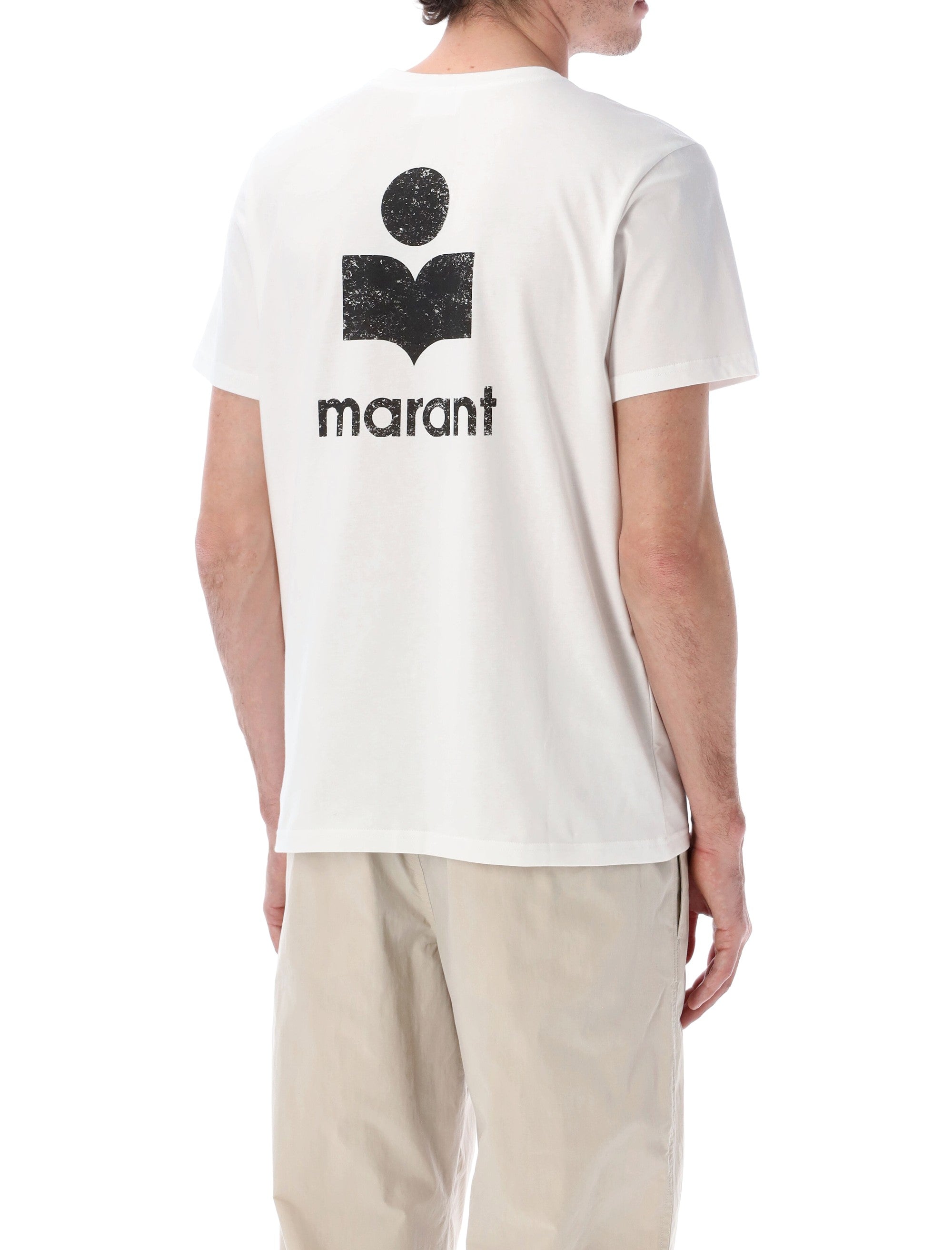 Marant Zafferh cotton logo t-shirt White Tshirt