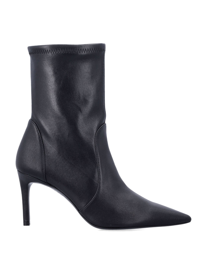 Stuart Power 75 stretch sock booties Weitzman Black Upper Boot