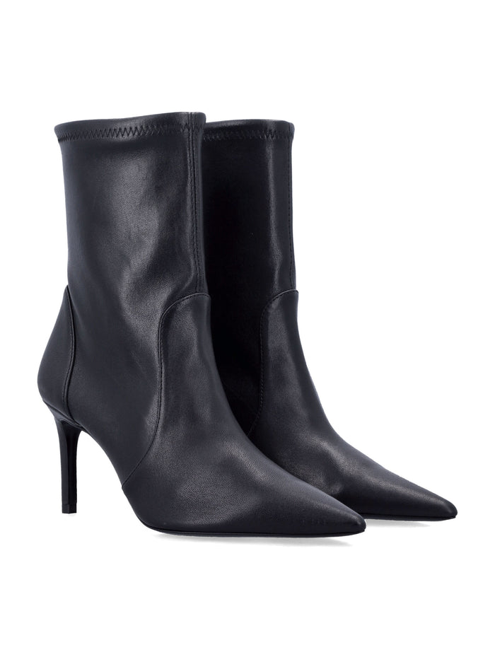Stuart Power 75 stretch sock booties Weitzman Black Upper Boot