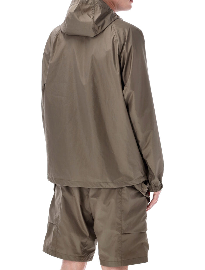 Goldwin Rip-Stop Hooded Jacket Sand Land Polyester