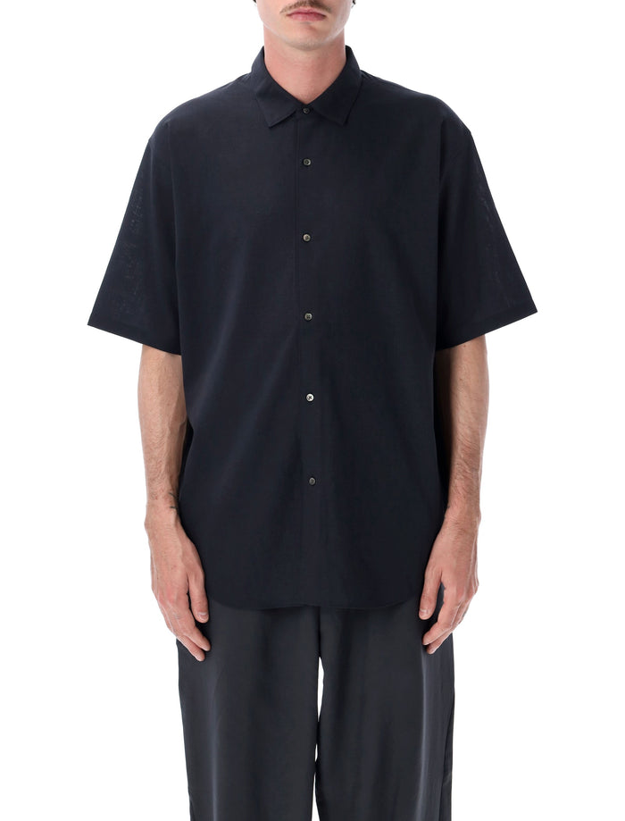 Goldwin Wool Relax Shirt Ebony Grey