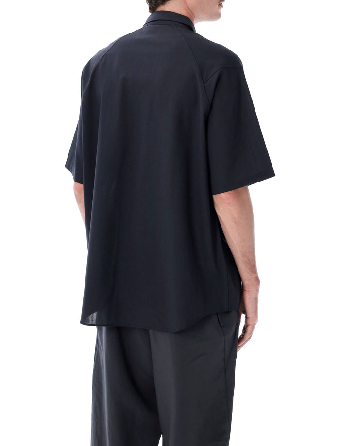 Goldwin Wool Relax Shirt Ebony Grey