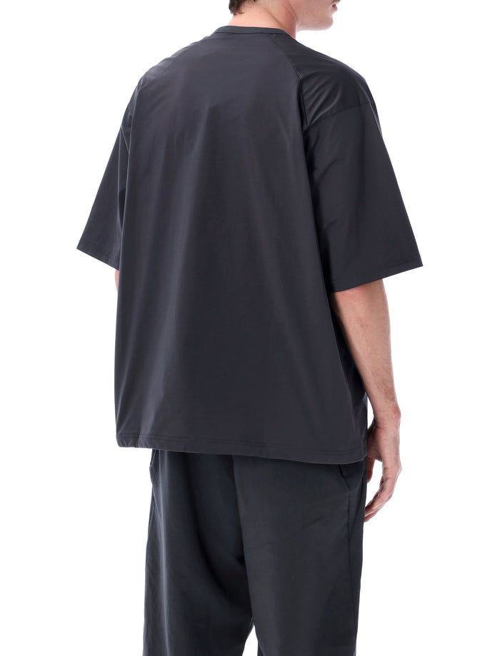 Goldwin Shirring Hem T-Shirt Deep Charcoal Polyester